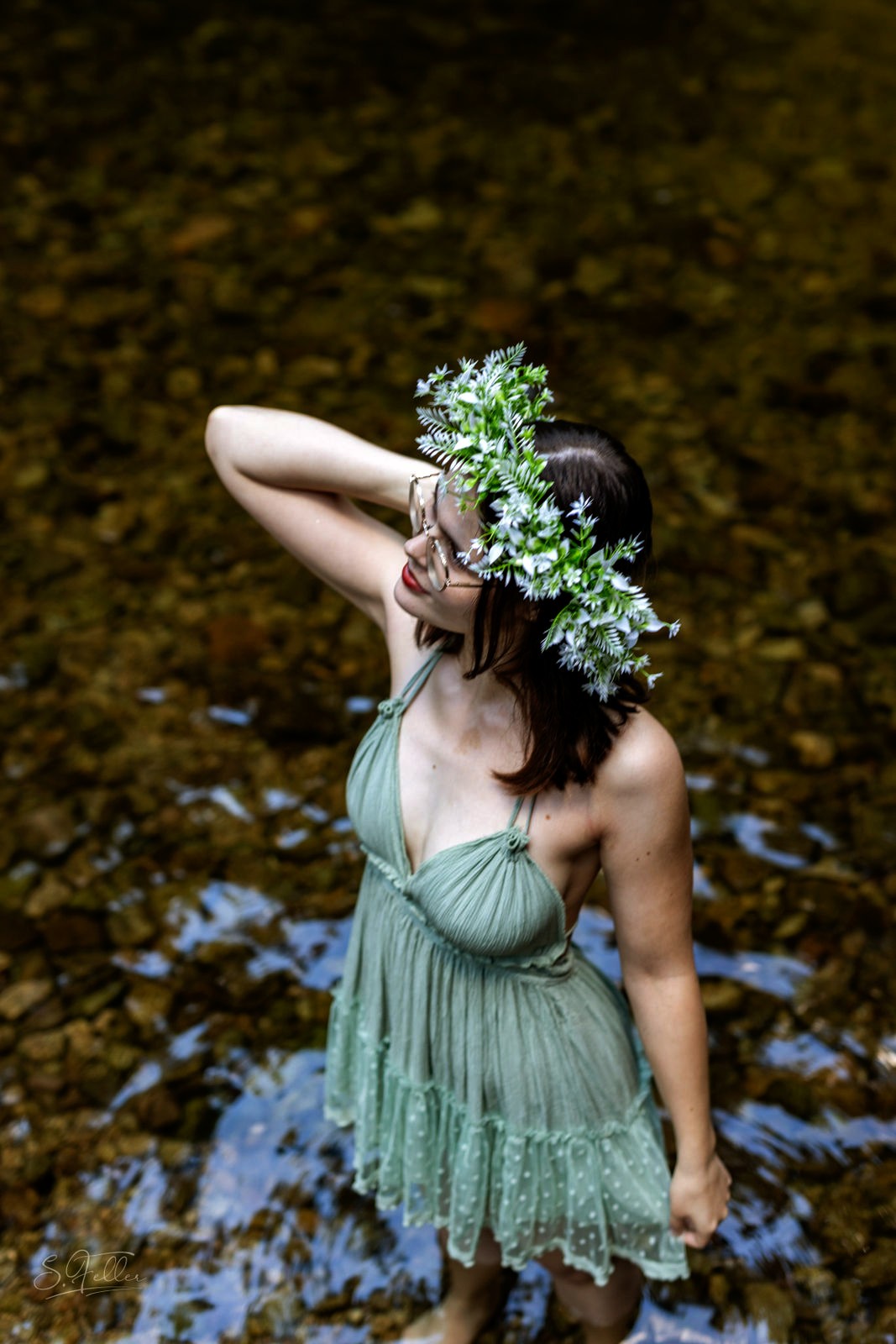 The Beltane Dress In Light Green