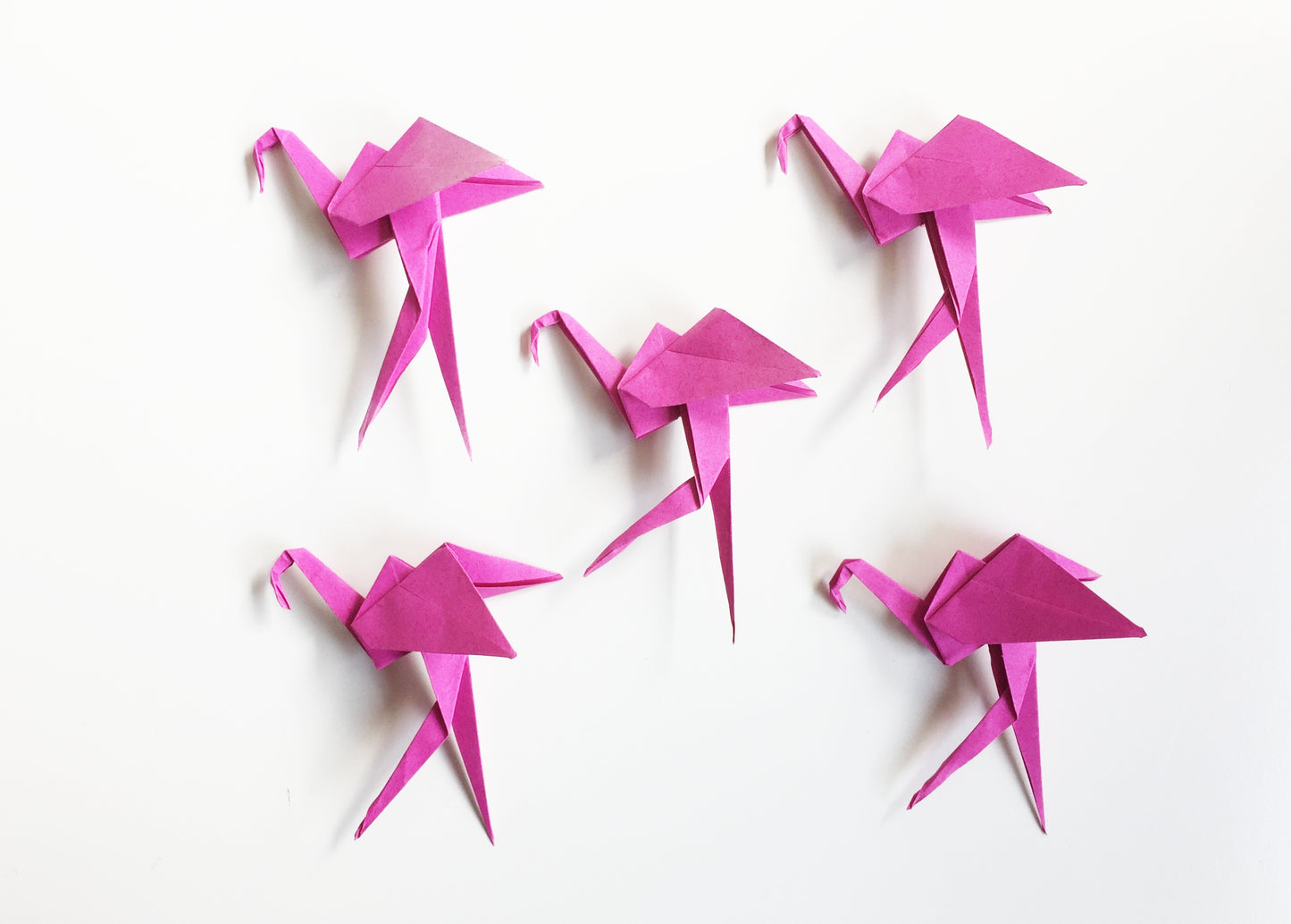 The Origami Flamingos