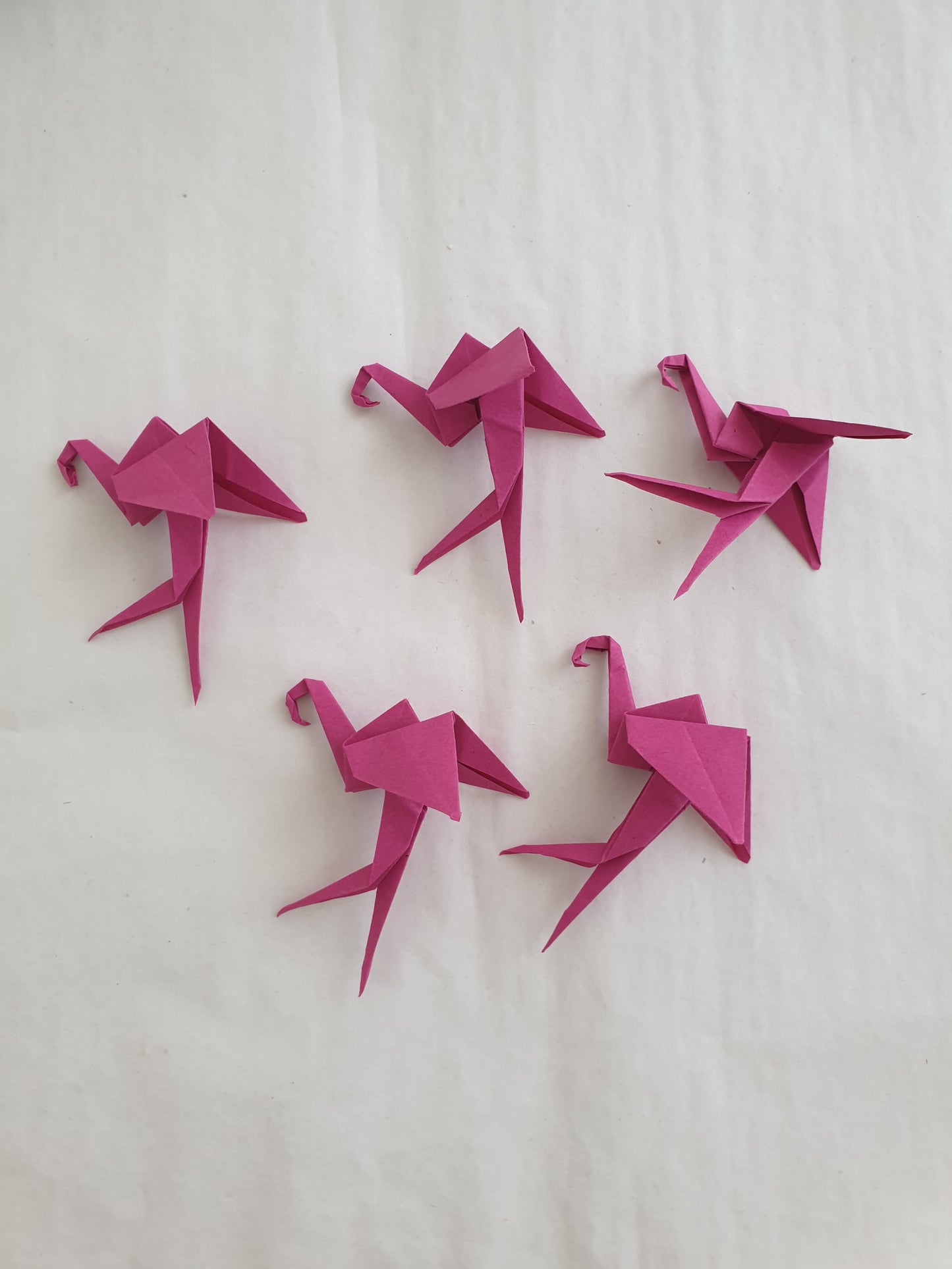 The Origami Flamingos