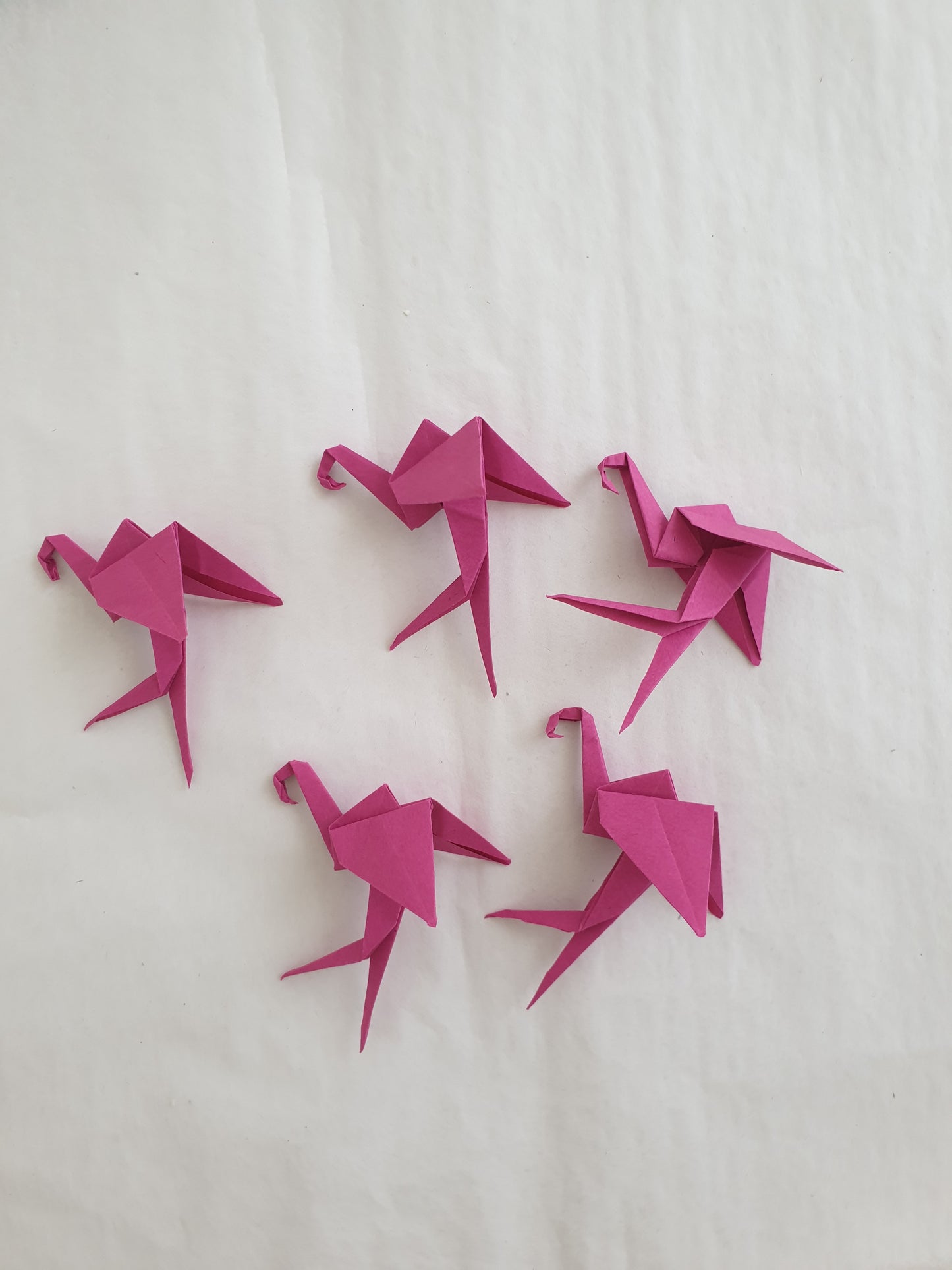 The Origami Flamingos