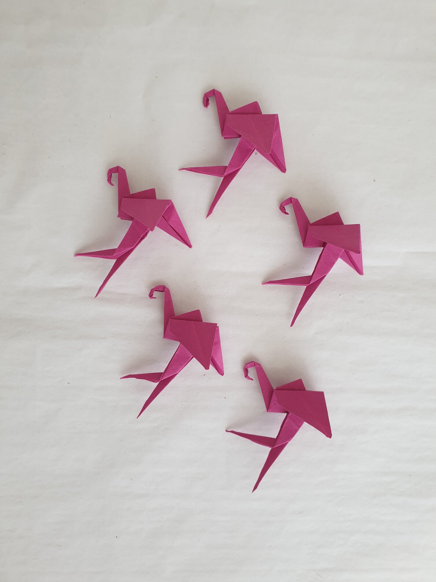 The Origami Flamingos