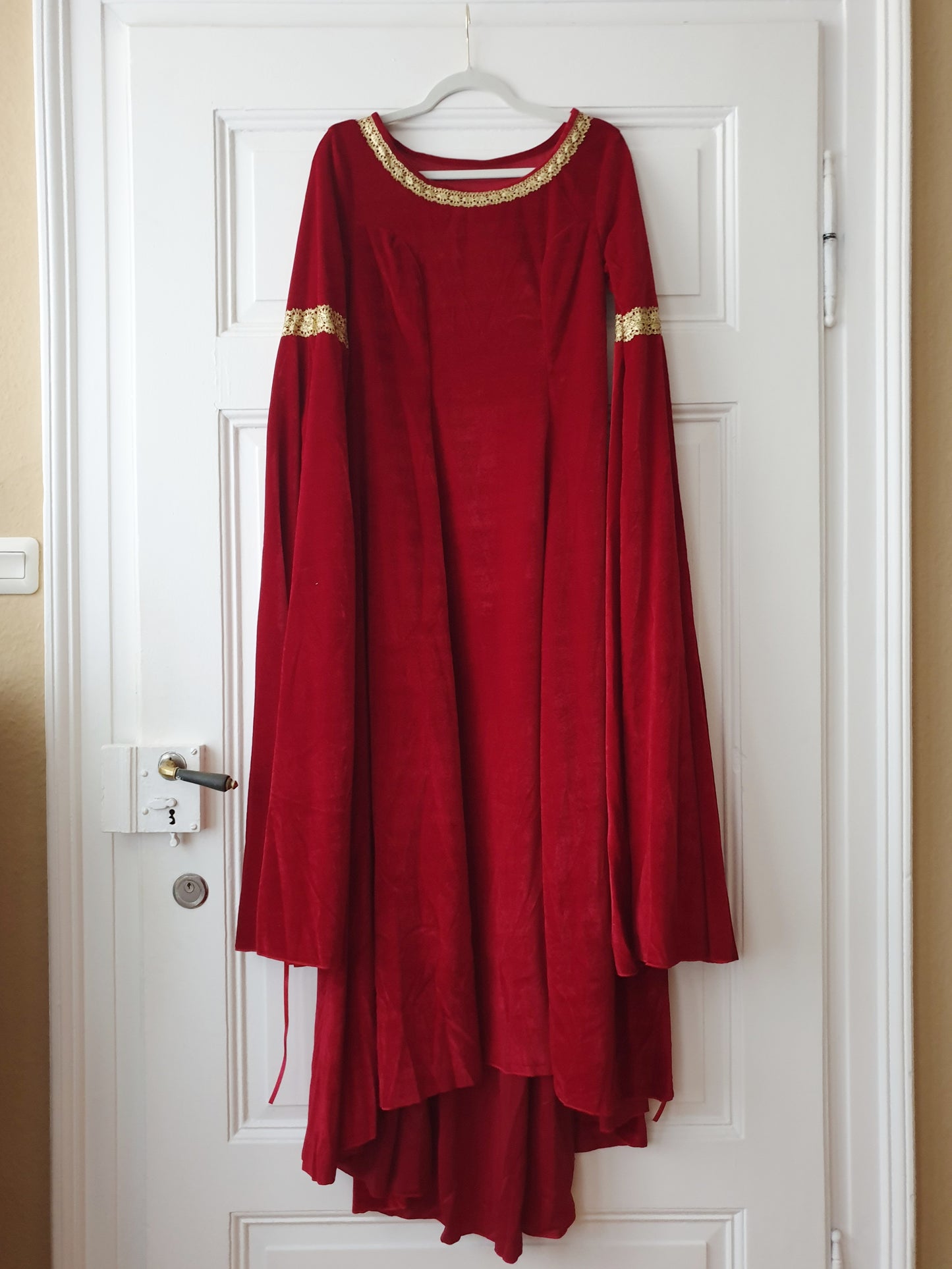 The Arwen Red Velvet Gown