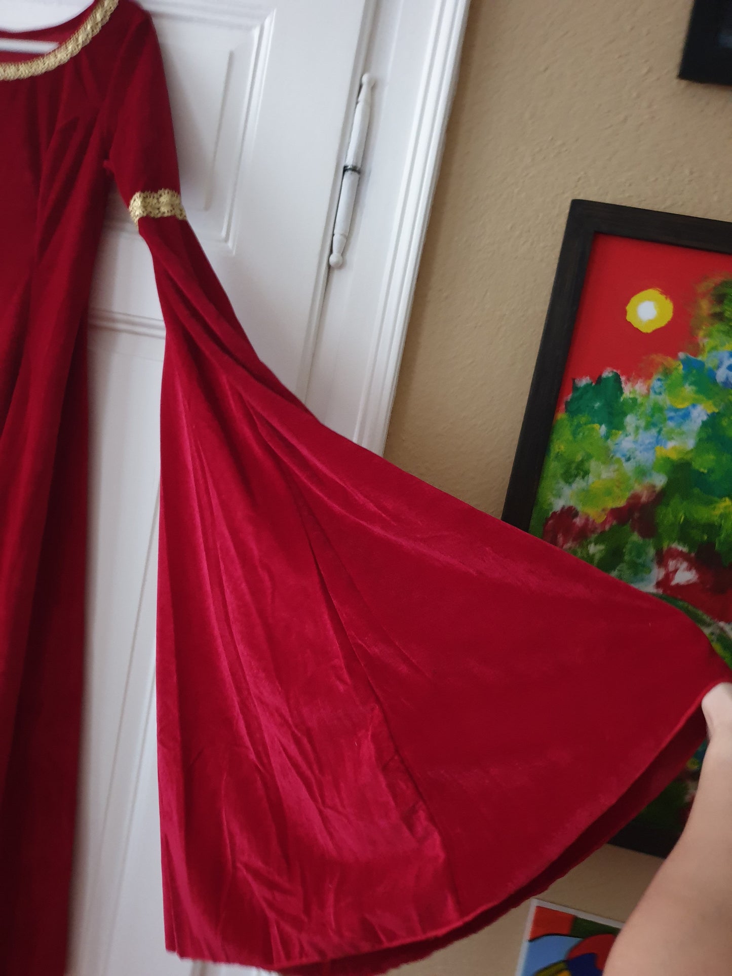 The Arwen Red Velvet Gown