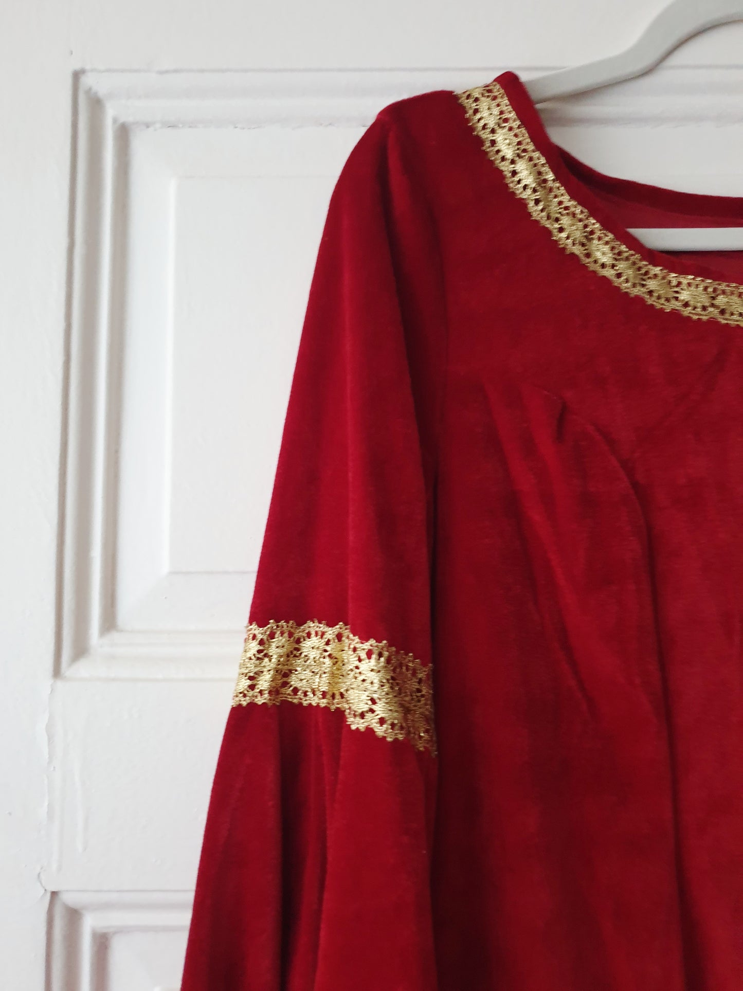 The Arwen Red Velvet Gown