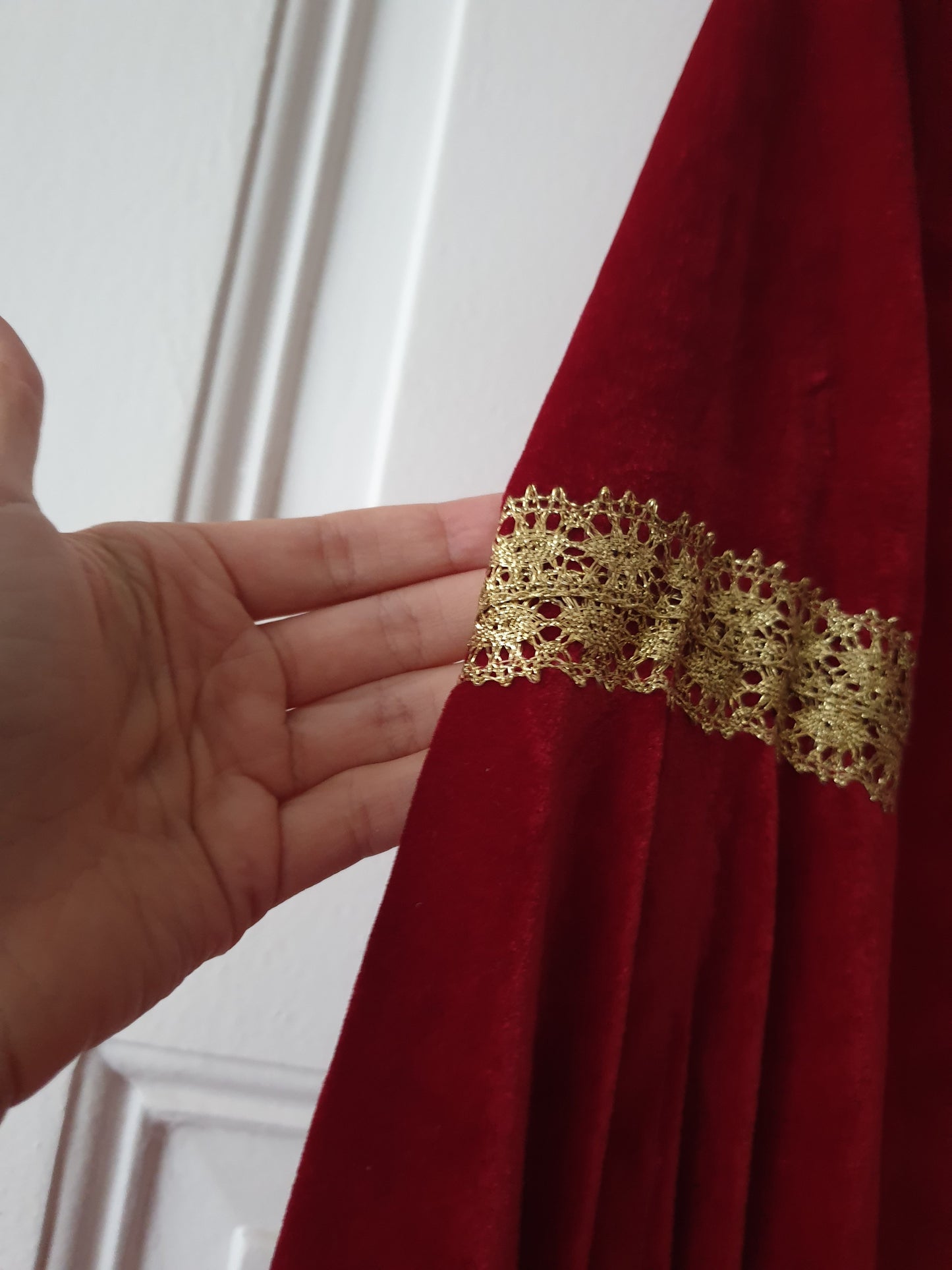 The Arwen Red Velvet Gown