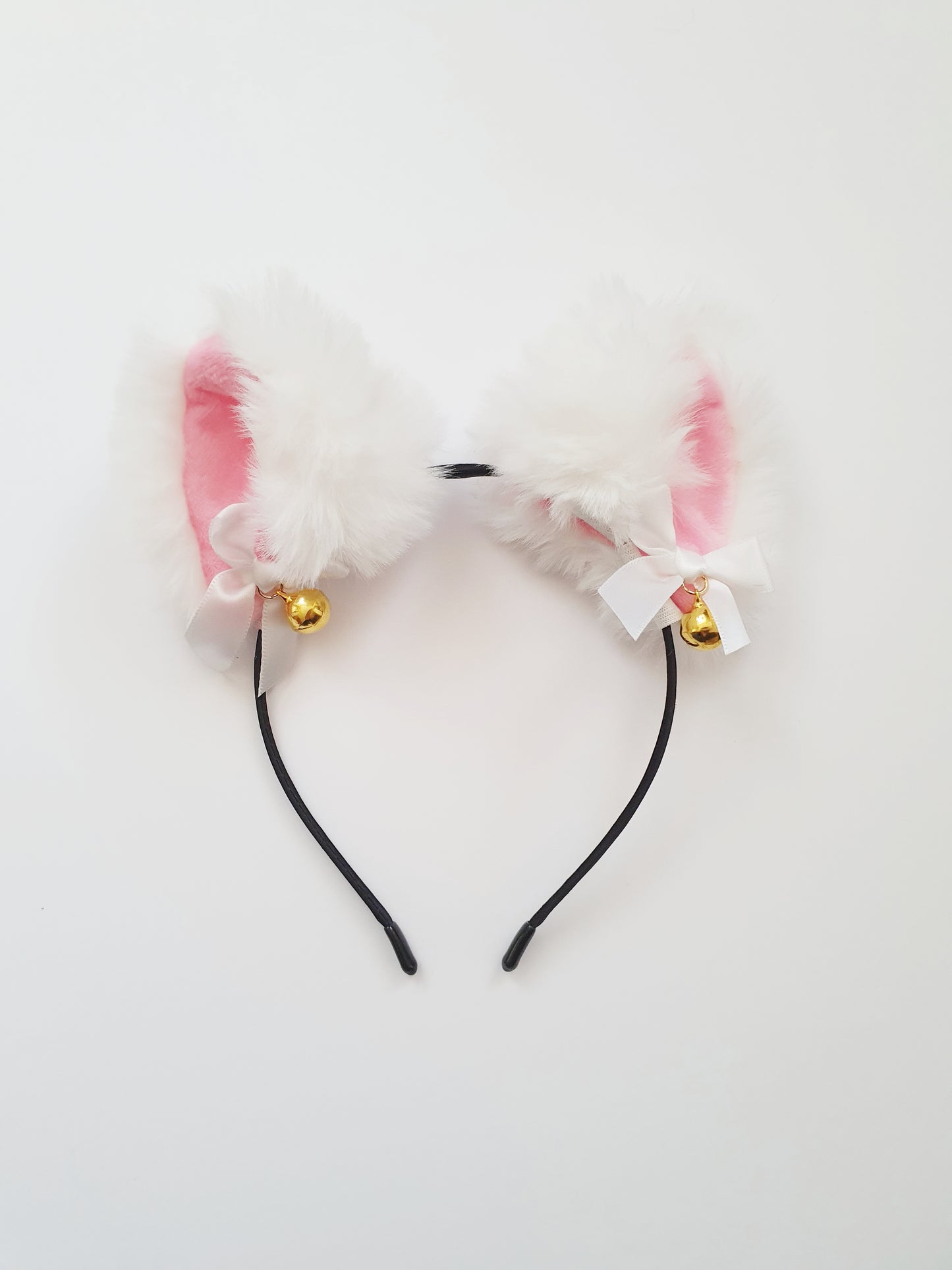 The White Furry Cat Ear Headband