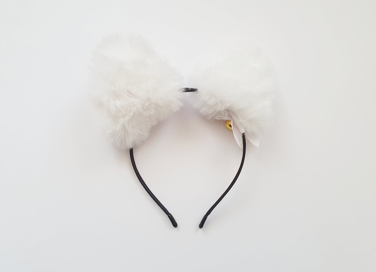 The White Furry Cat Ear Headband