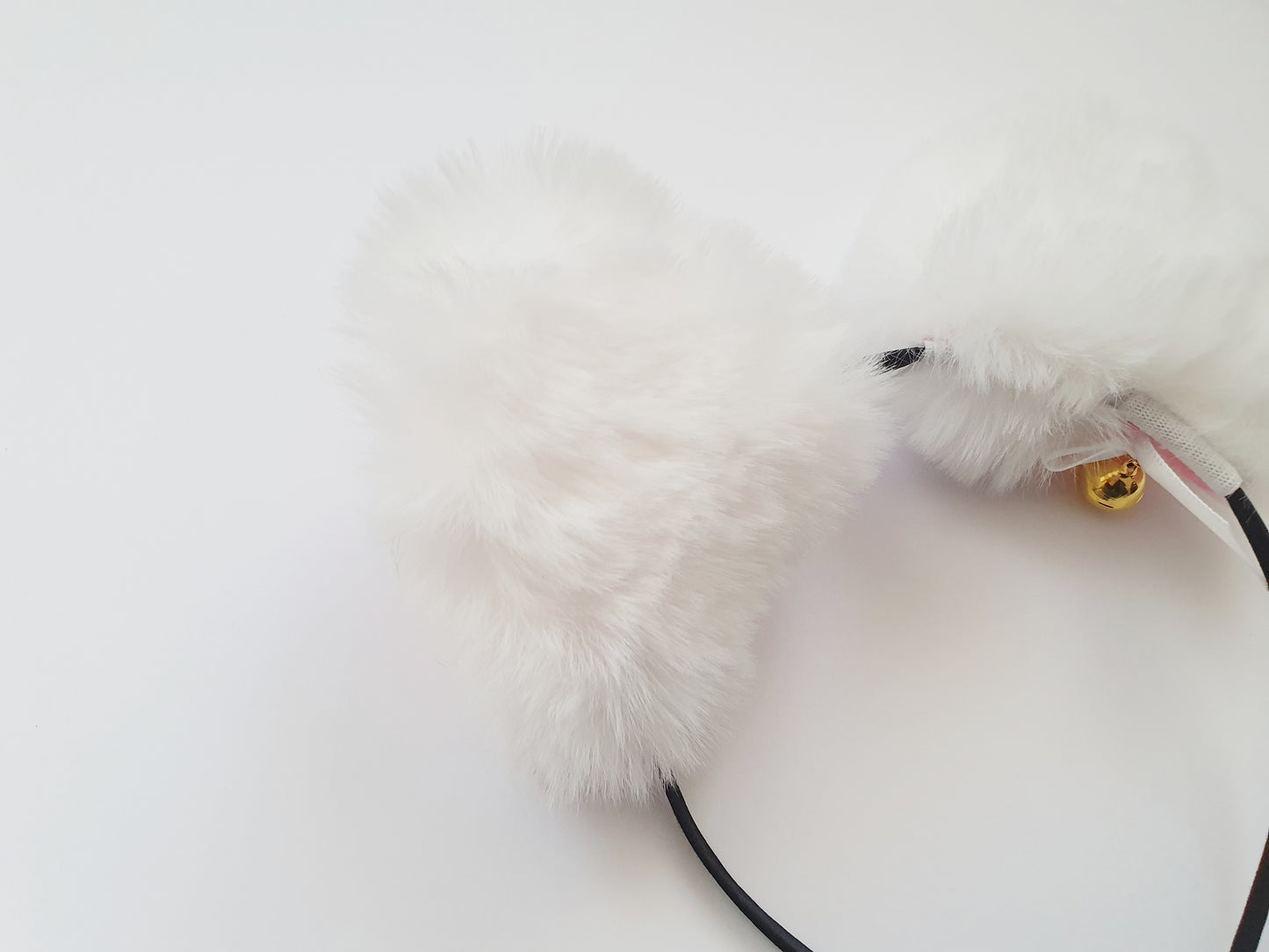 The White Furry Cat Ear Headband