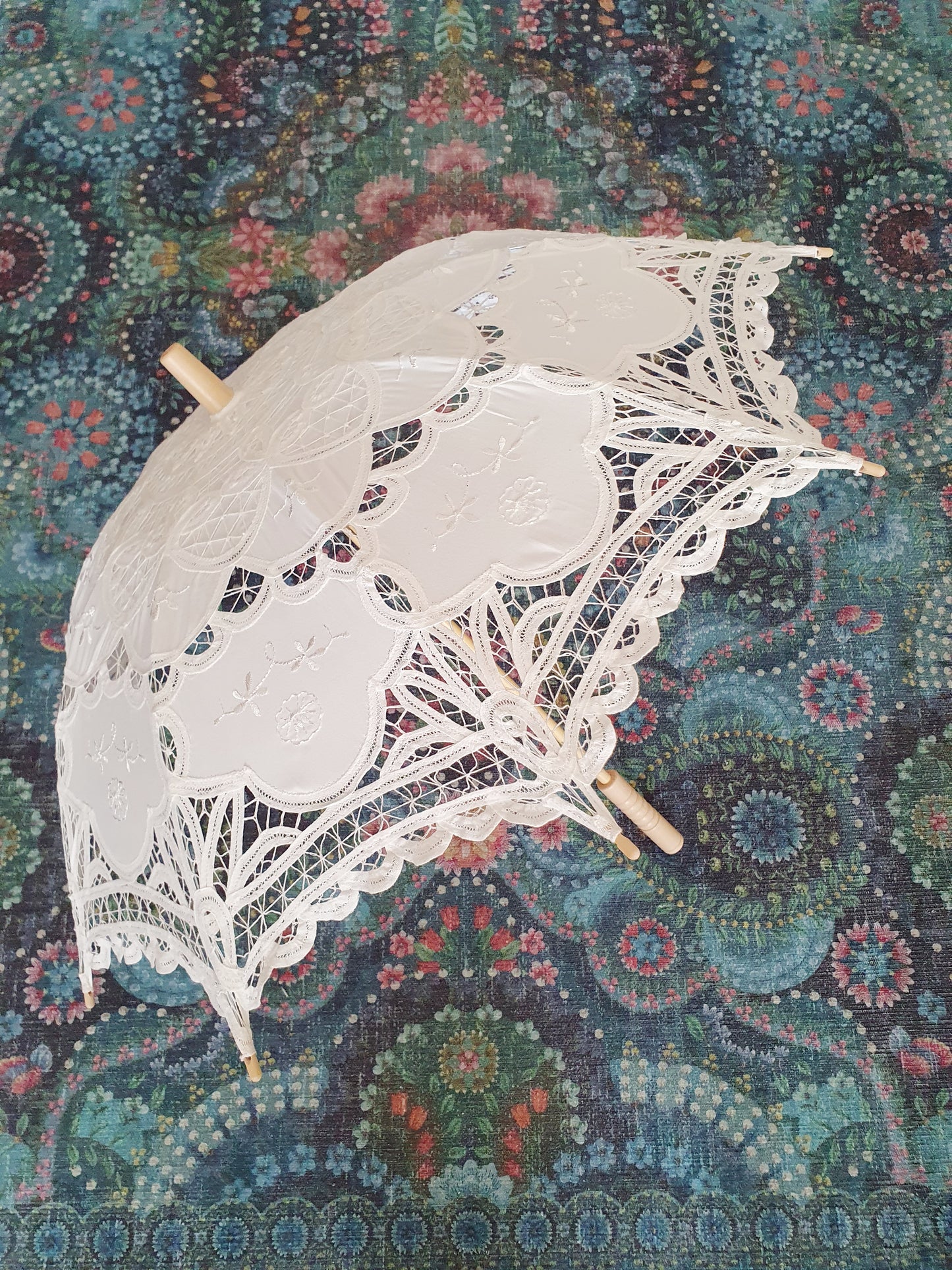 The Victorian Bride Lace Parasol