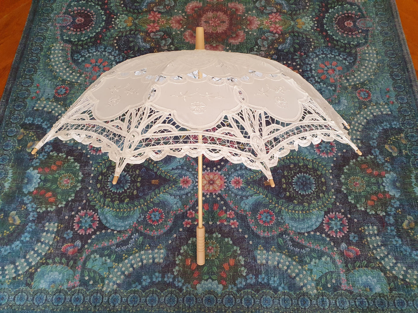 The Victorian Bride Lace Parasol