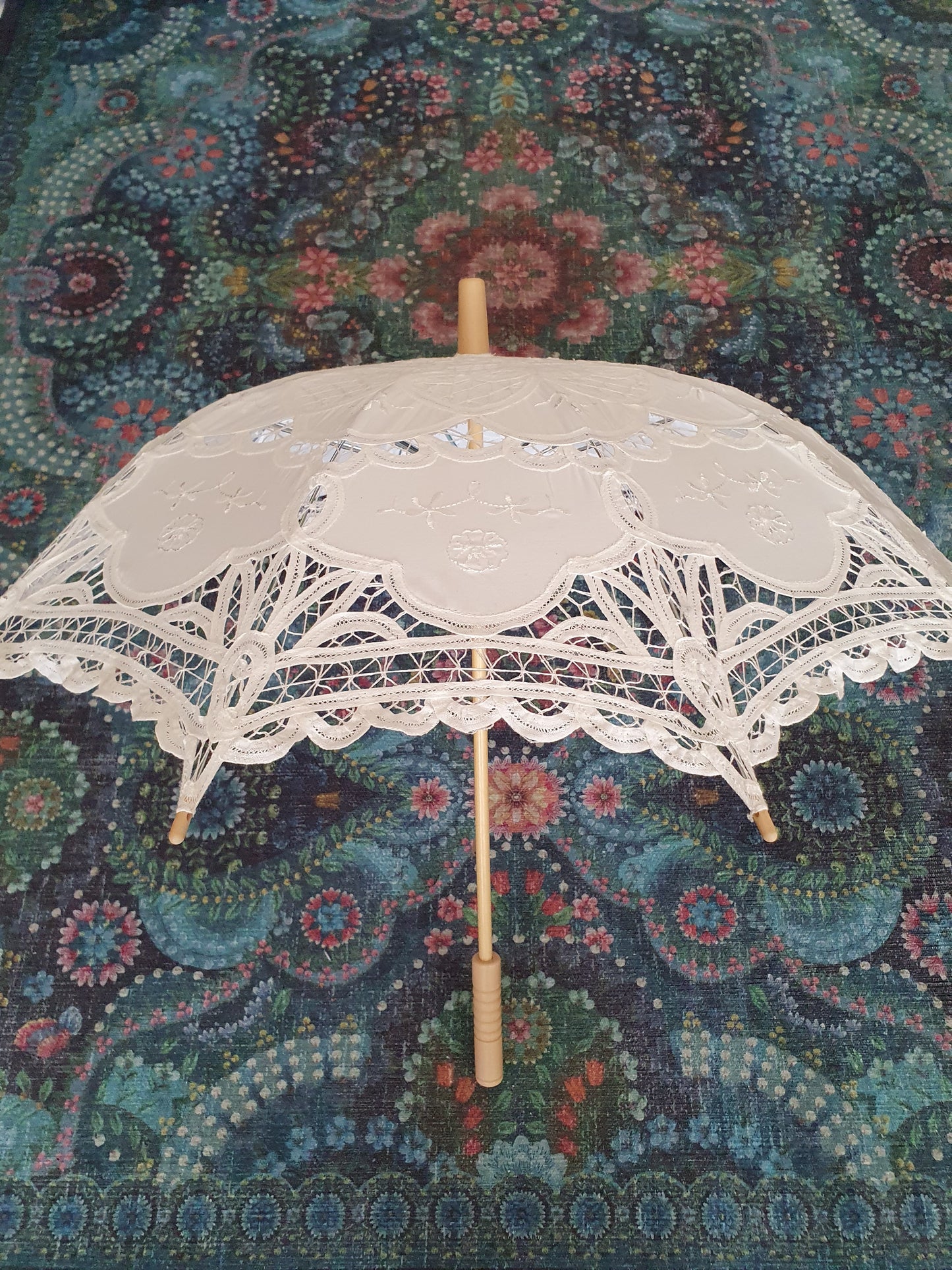 The Victorian Bride Lace Parasol