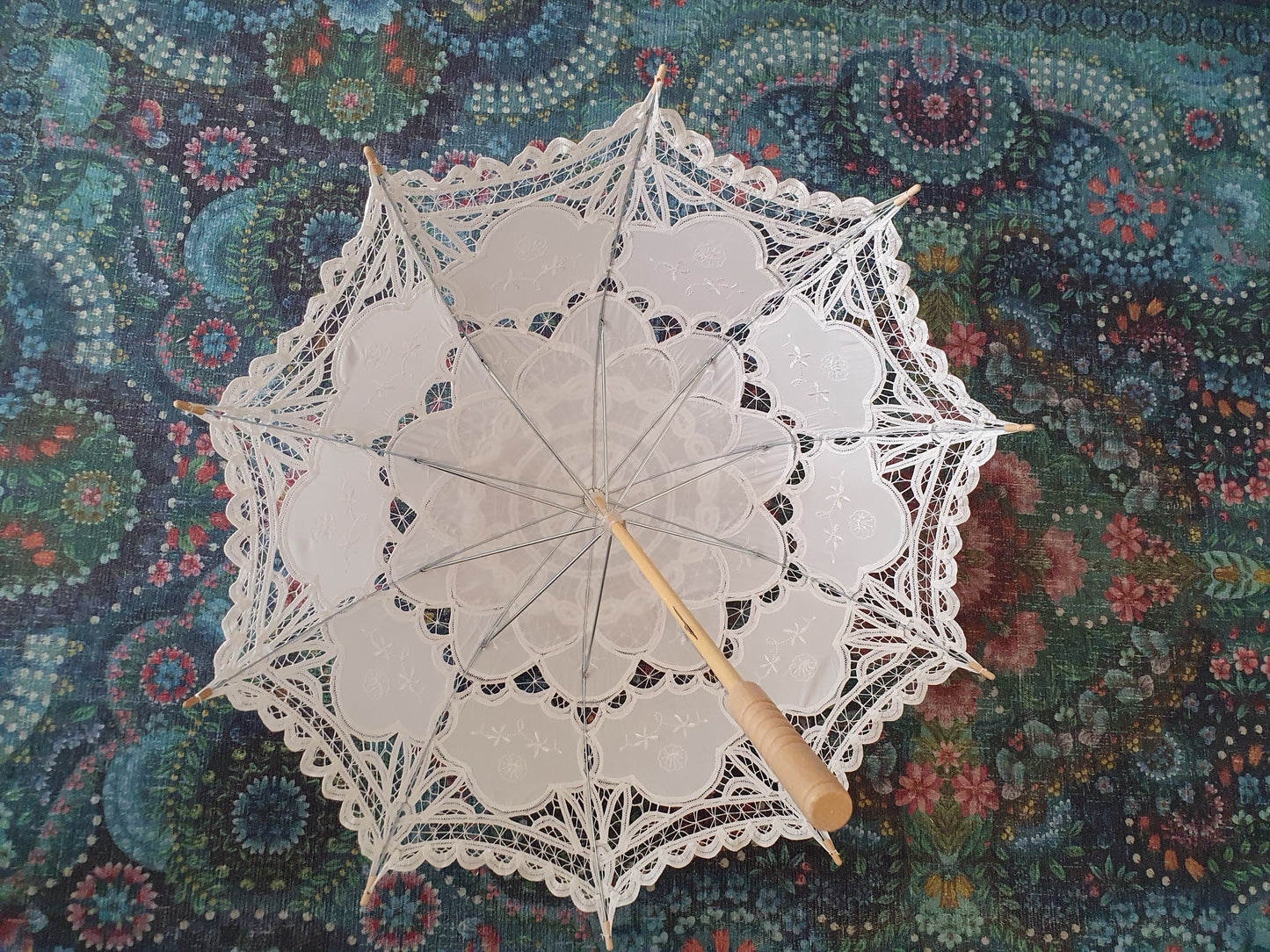 The Victorian Bride Lace Parasol