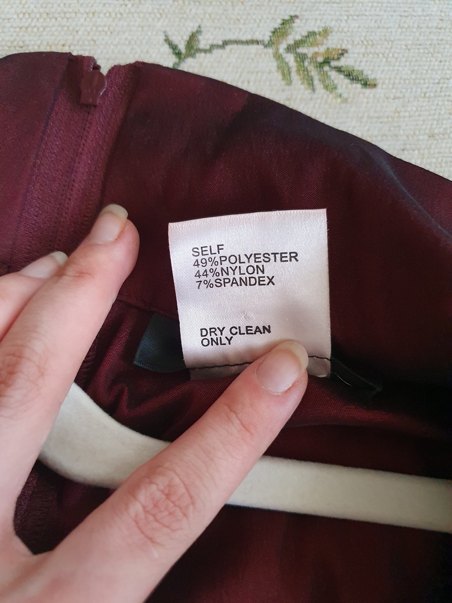 Authentic Vintage Tadashi Shoji Blouse In Burgundy Red in Size S