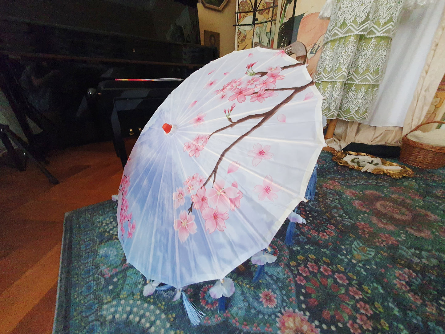 The Blue Hanfu Parasol