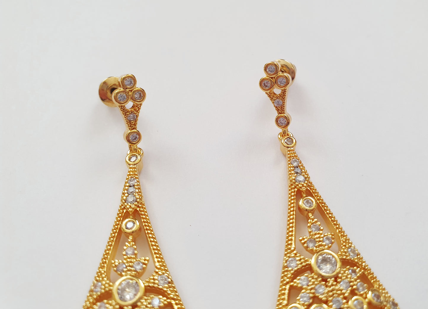 The Gatsby Glamour Art Deco Earrings In Gold