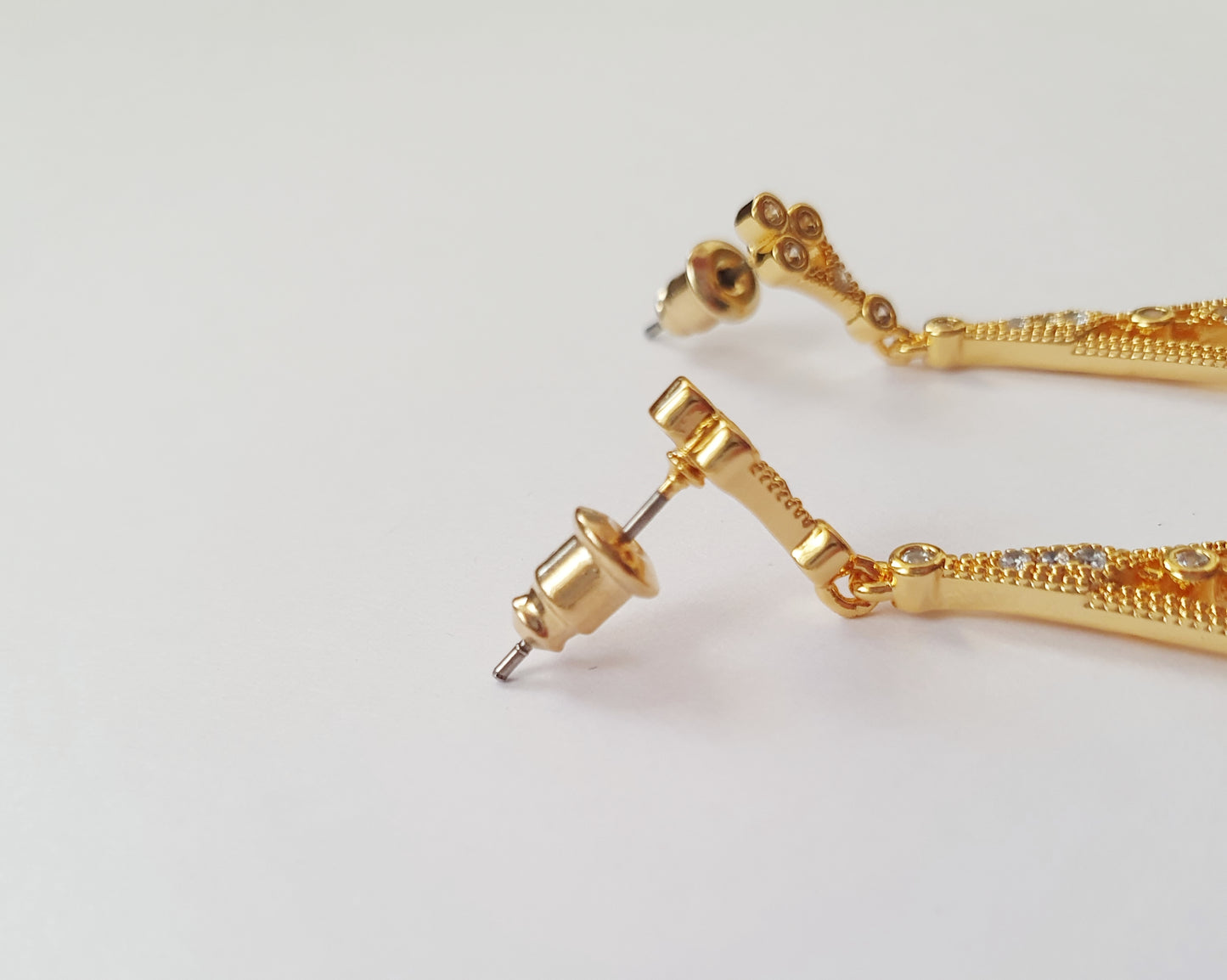 The Gatsby Glamour Art Deco Earrings In Gold