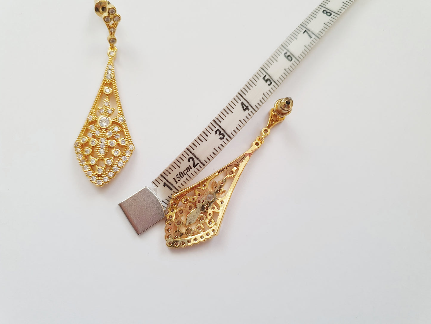 The Gatsby Glamour Art Deco Earrings In Gold