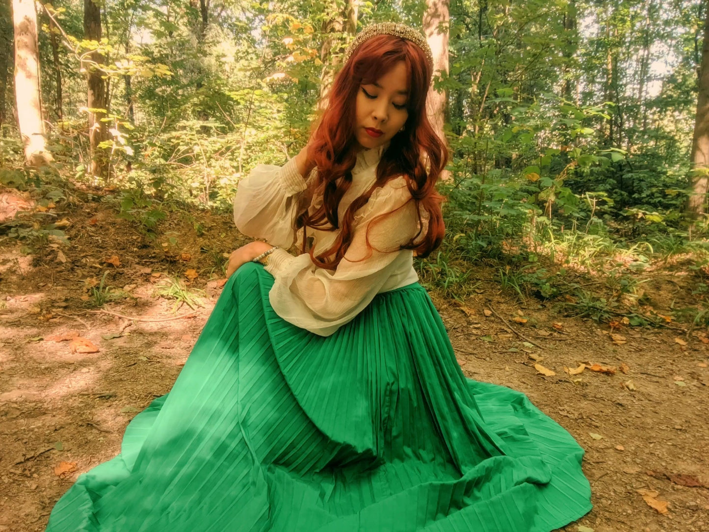 The Emerald Beauty Maxi Skirt