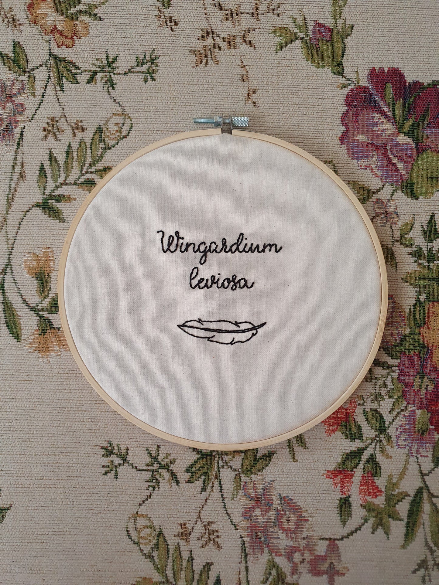 The Wingardium Leviosa Embroidery Hoop