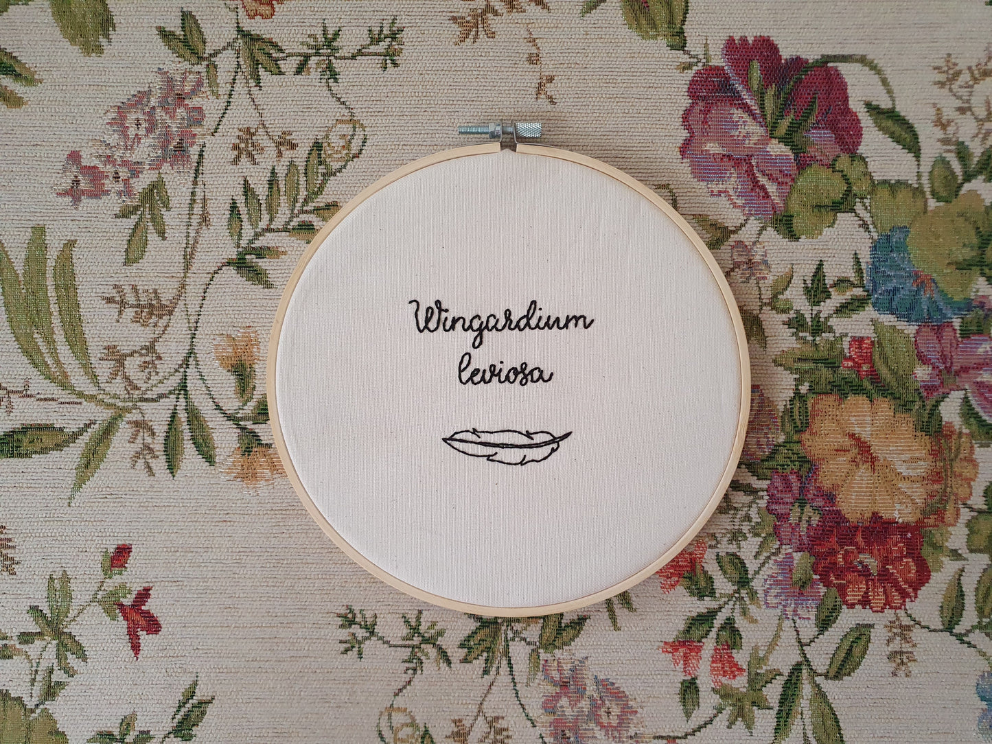 The Wingardium Leviosa Embroidery Hoop