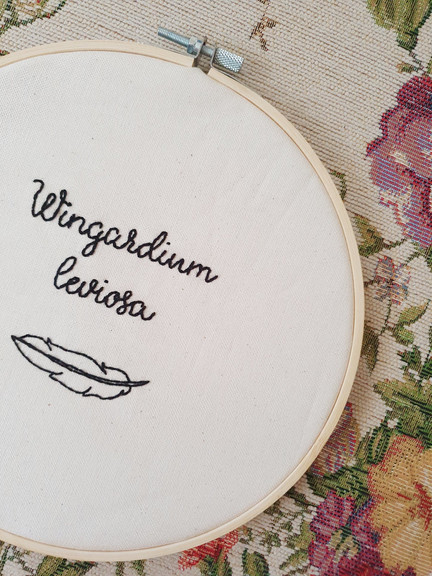 The Wingardium Leviosa Embroidery Hoop
