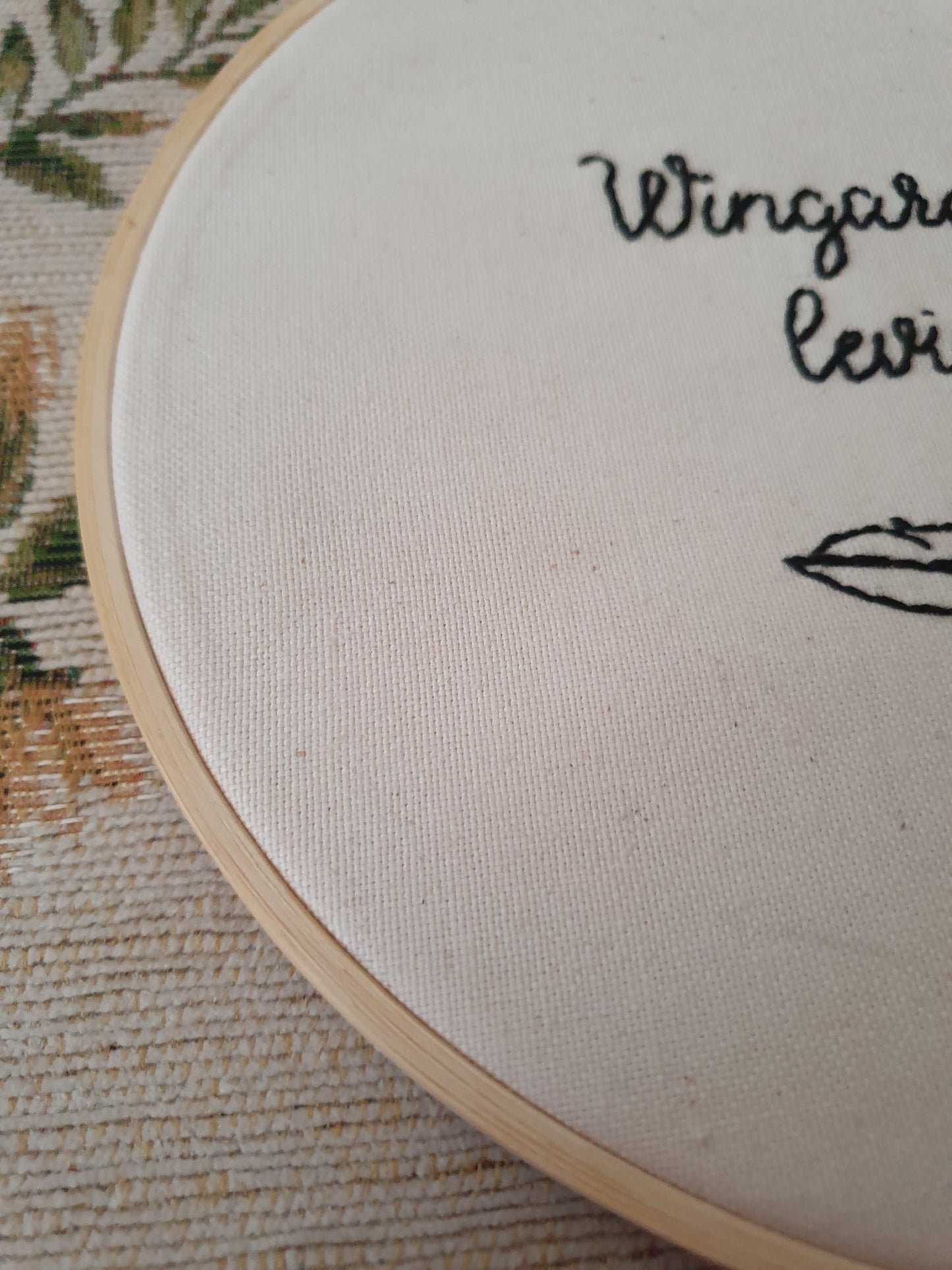 The Wingardium Leviosa Embroidery Hoop