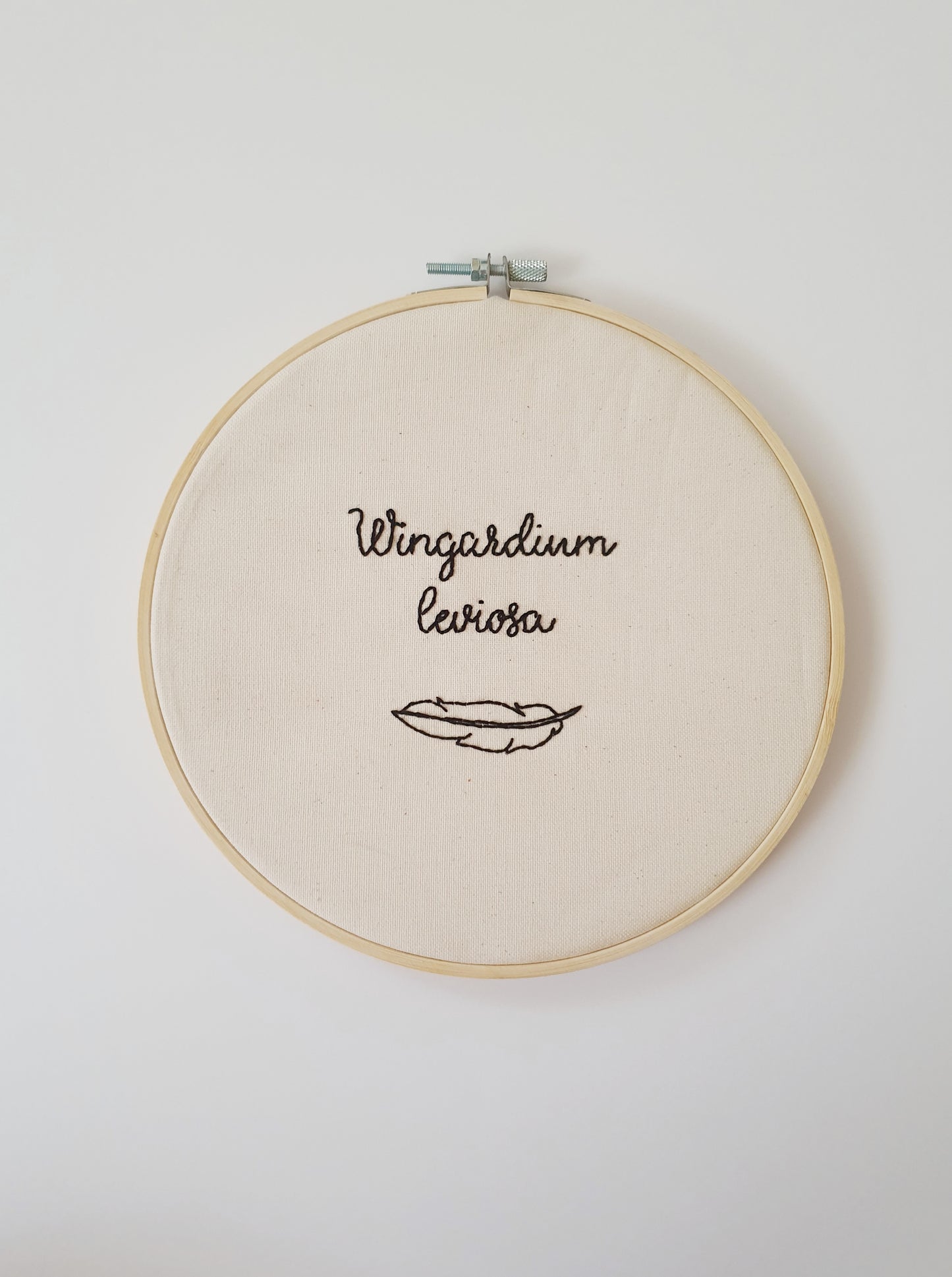 The Wingardium Leviosa Embroidery Hoop