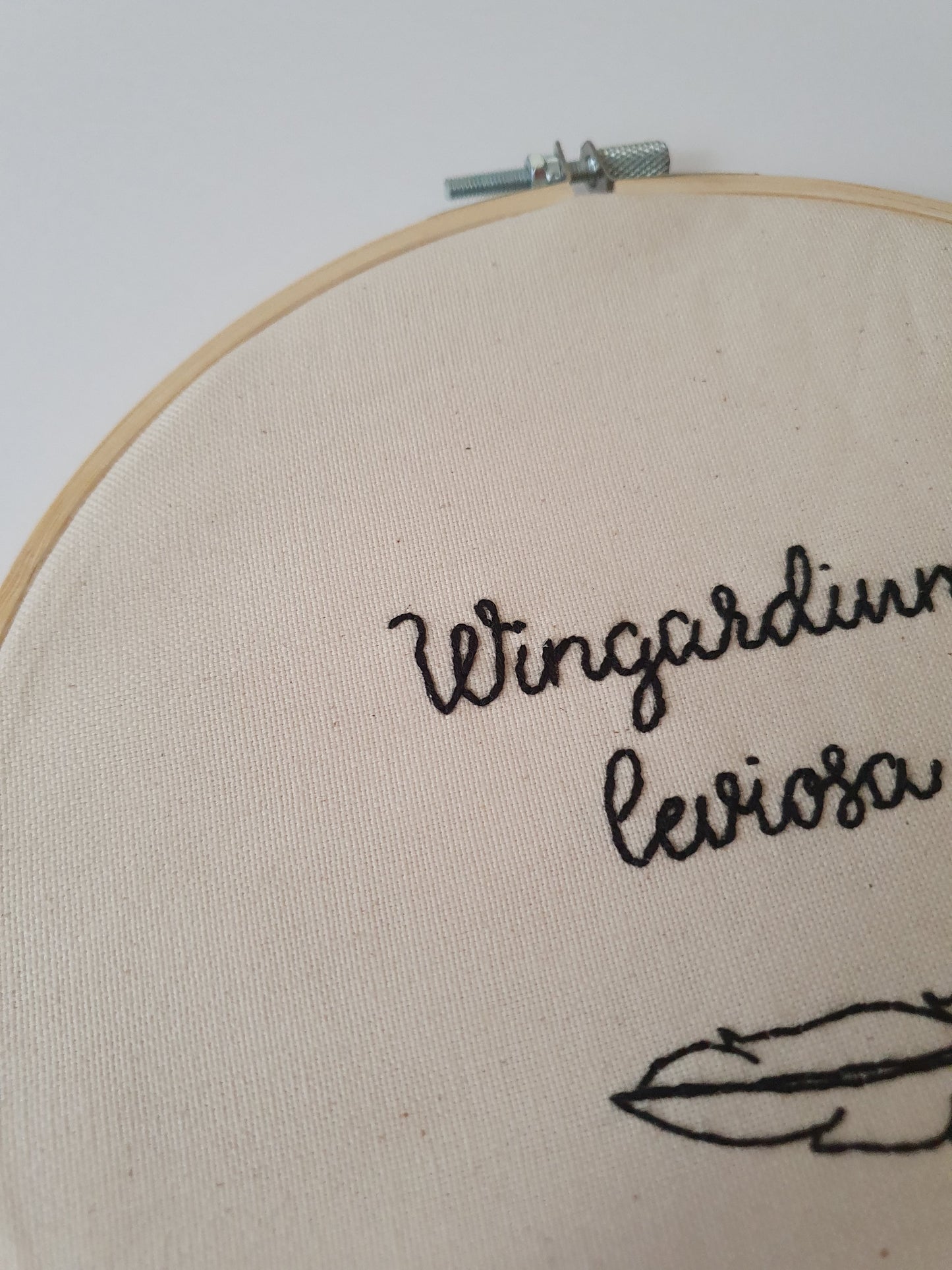 The Wingardium Leviosa Embroidery Hoop