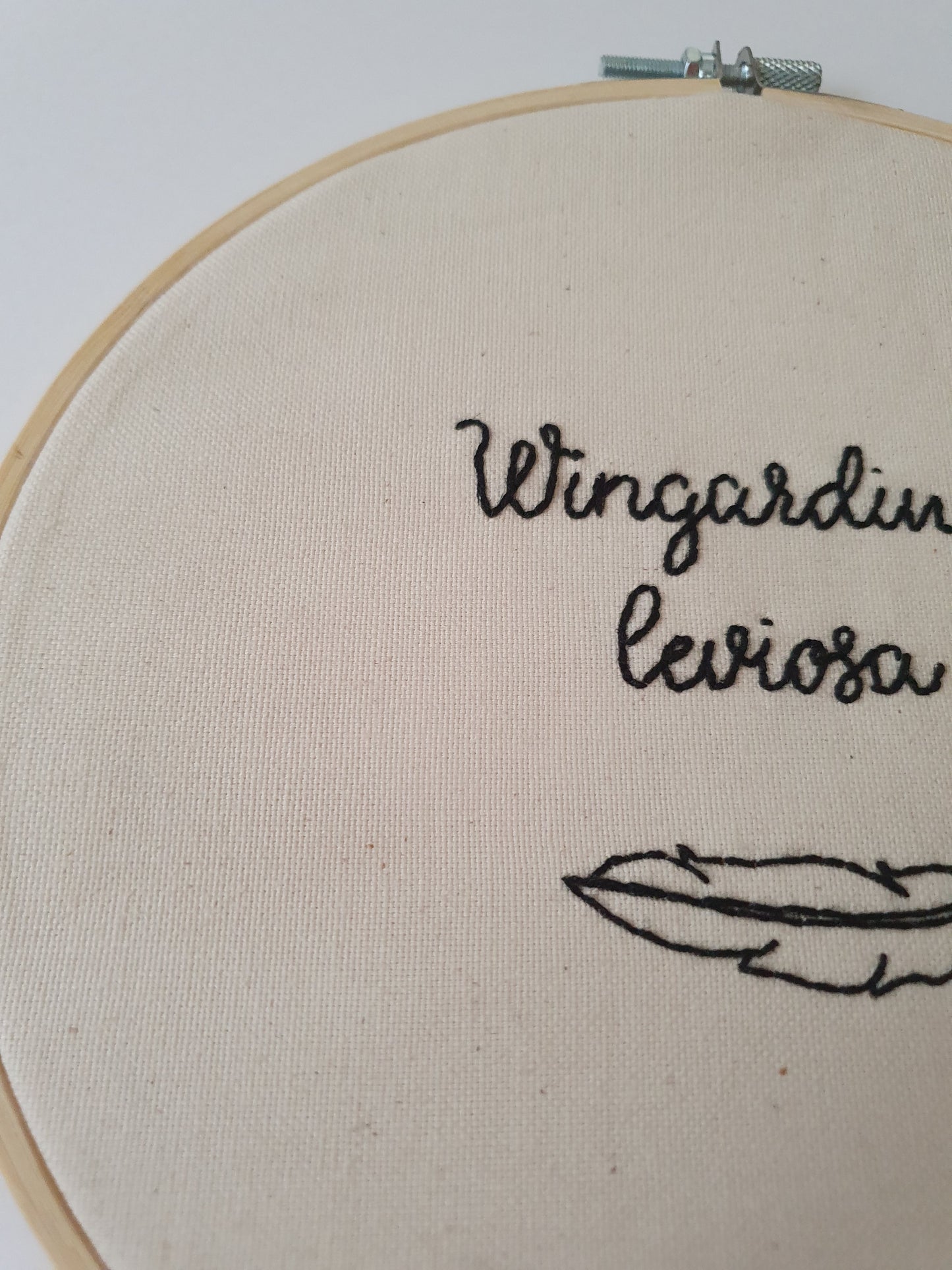 The Wingardium Leviosa Embroidery Hoop
