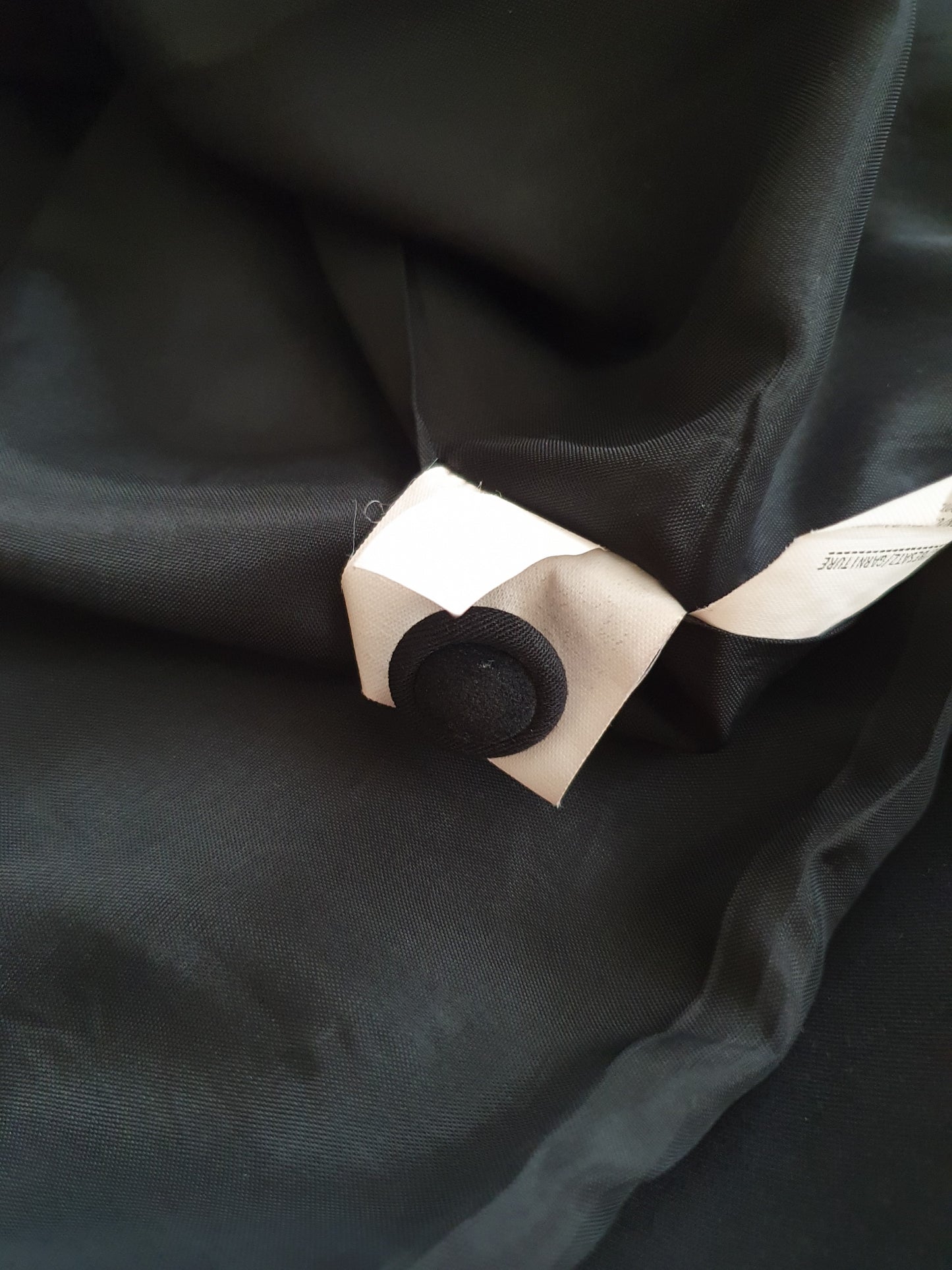 Authentic Vintage Black Cartoon Blazer With Velvet Flowers In Size XL