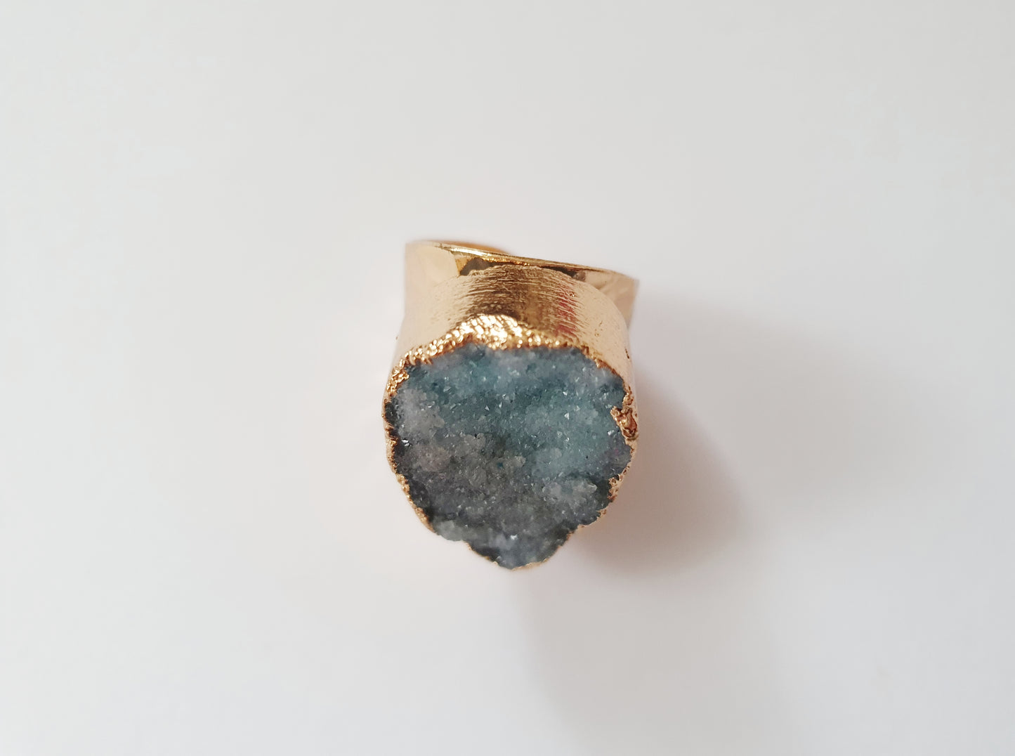 The Luxurious Bleu Pétrole Druzy Ring