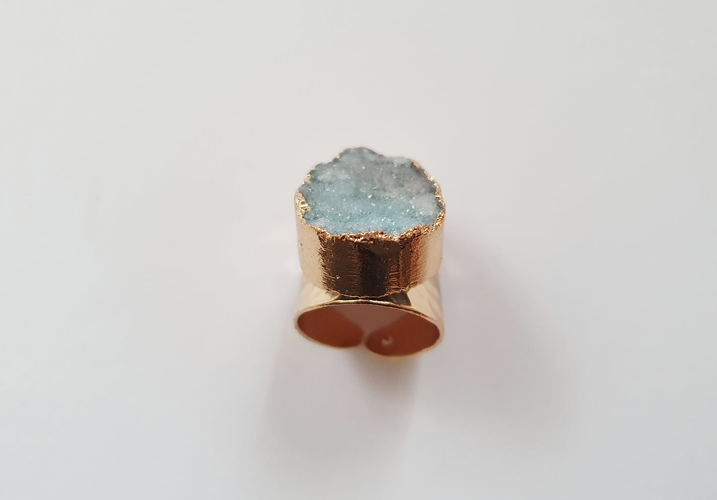The Luxurious Bleu Pétrole Druzy Ring