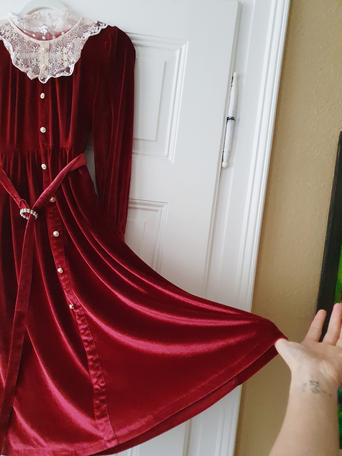 The Victorian Velvet Lace Dress