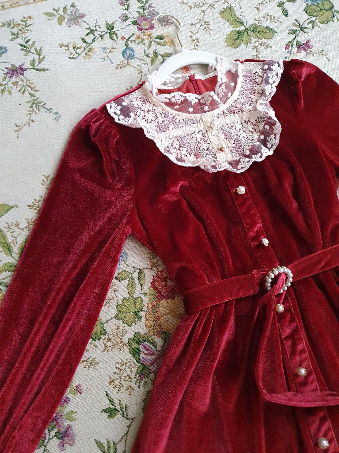 The Victorian Velvet Lace Dress