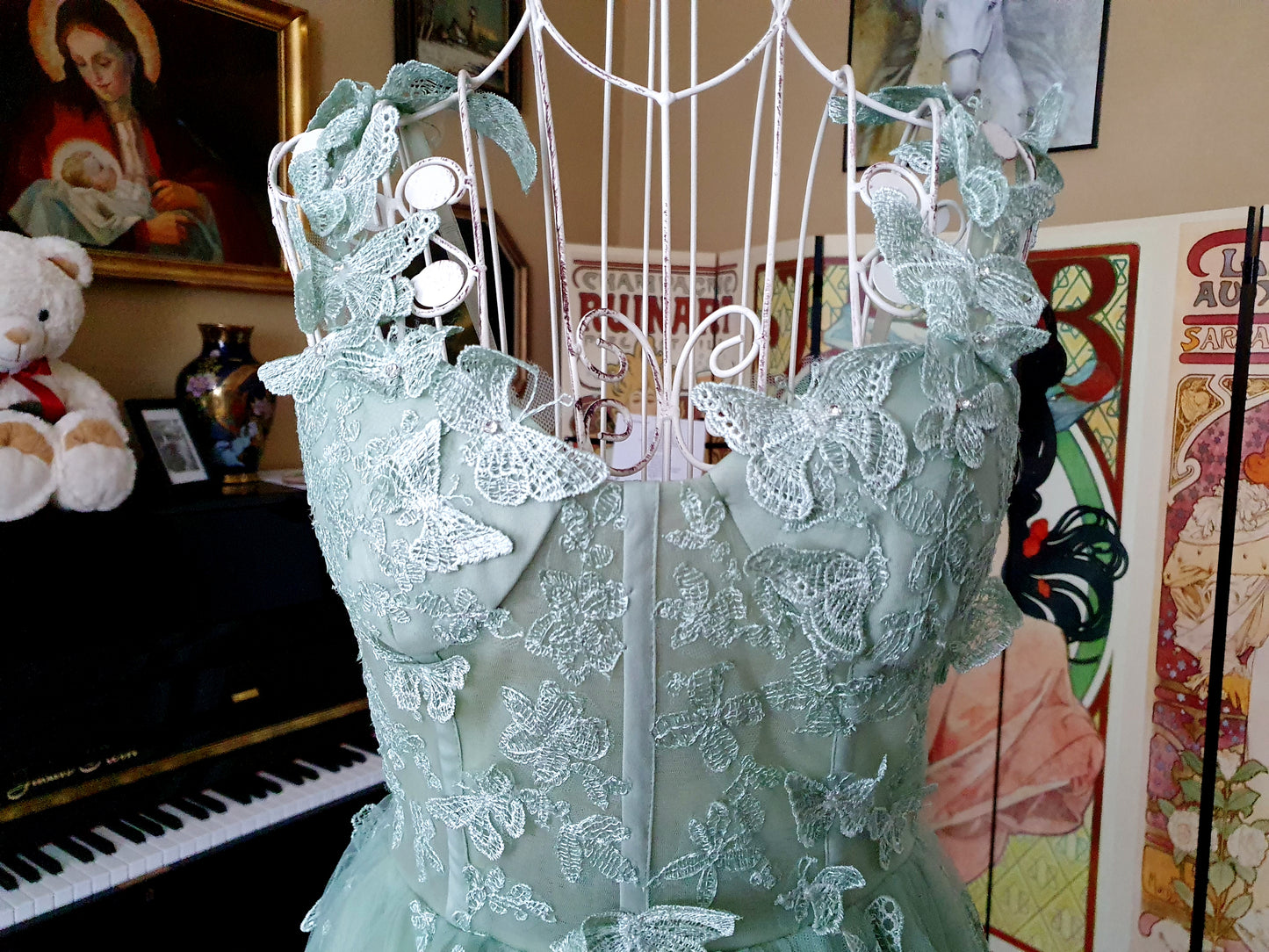 The Celestine Gown In Light Green