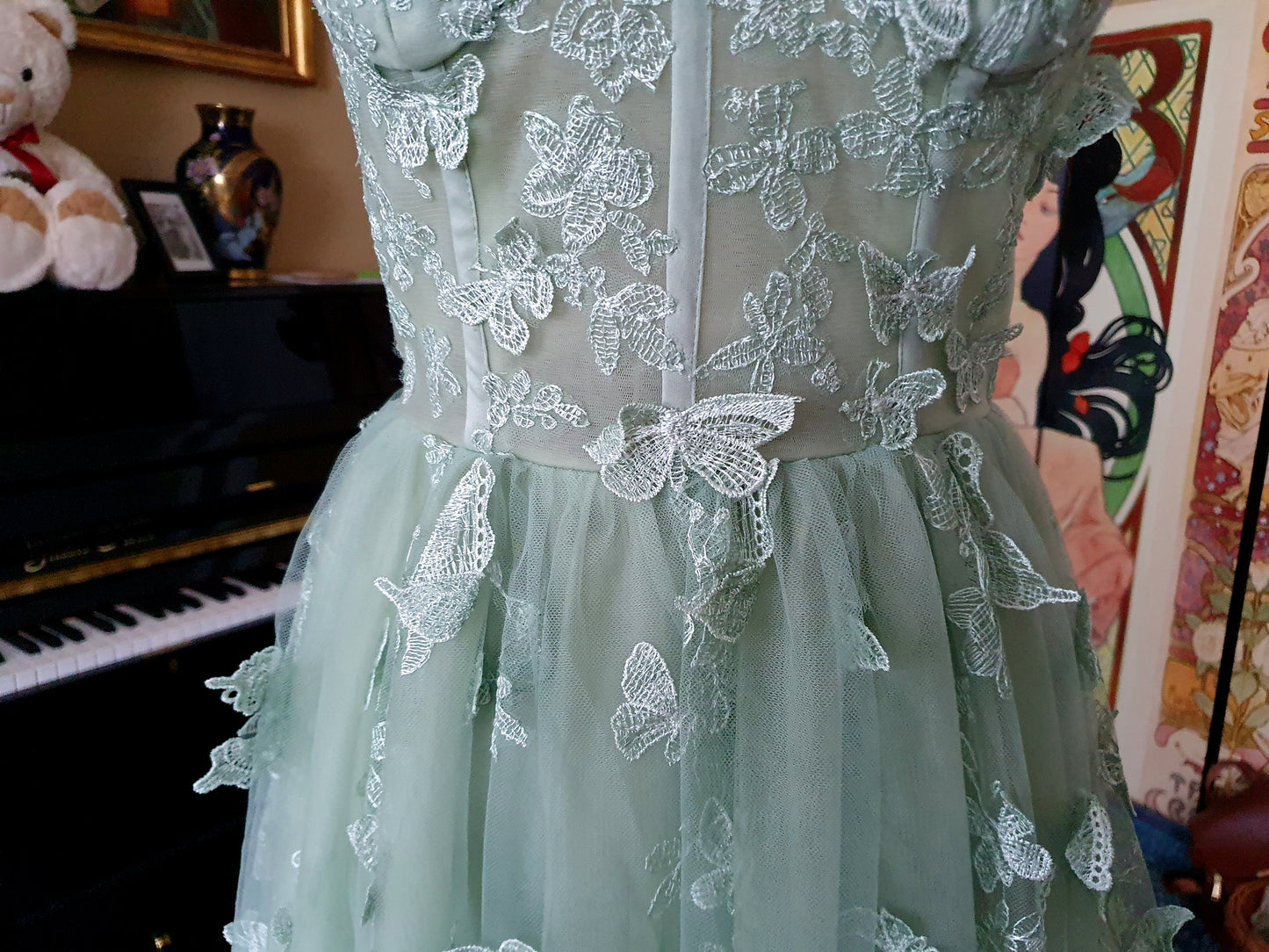 The Celestine Gown In Light Green