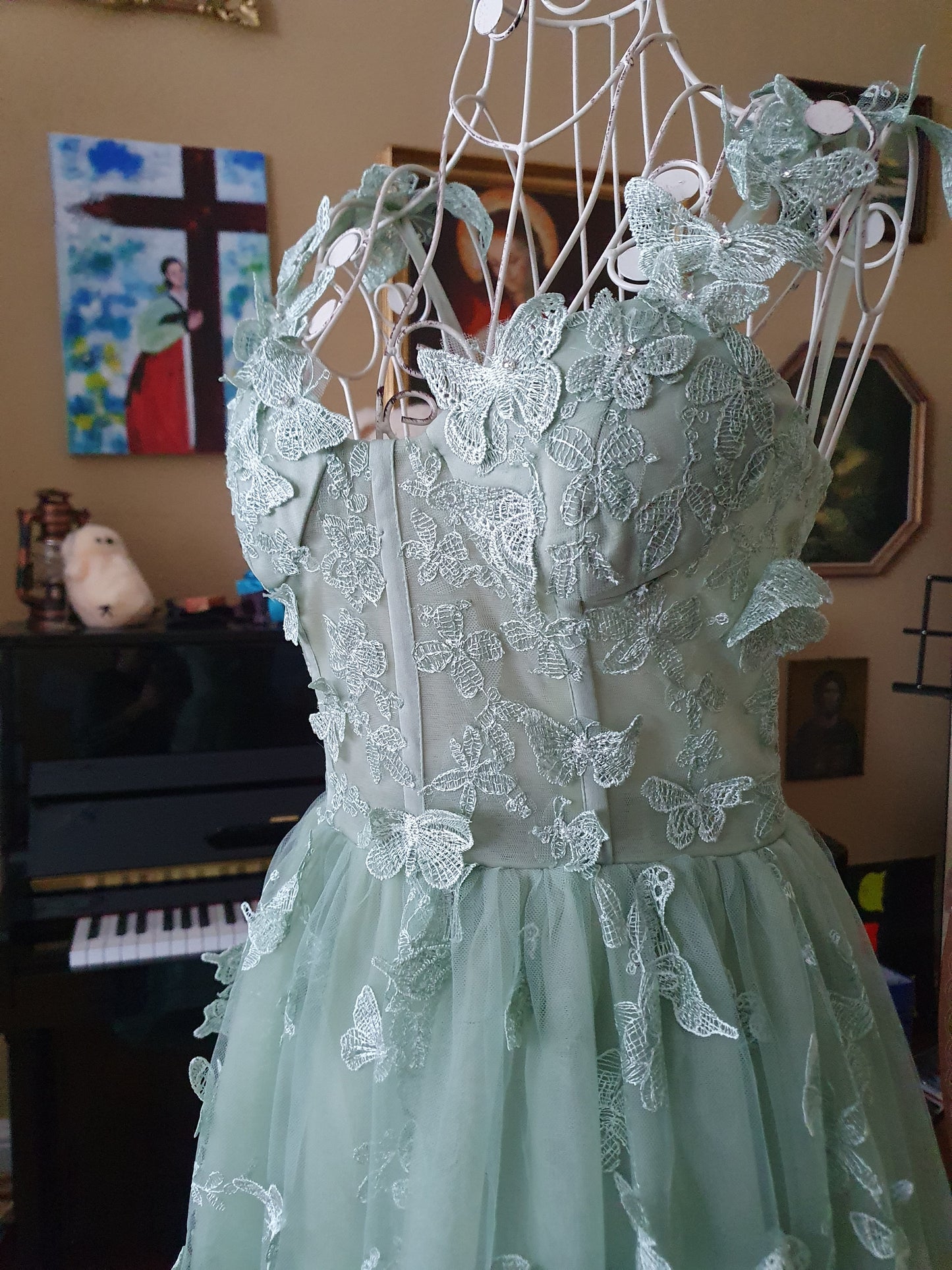 The Celestine Gown In Light Green