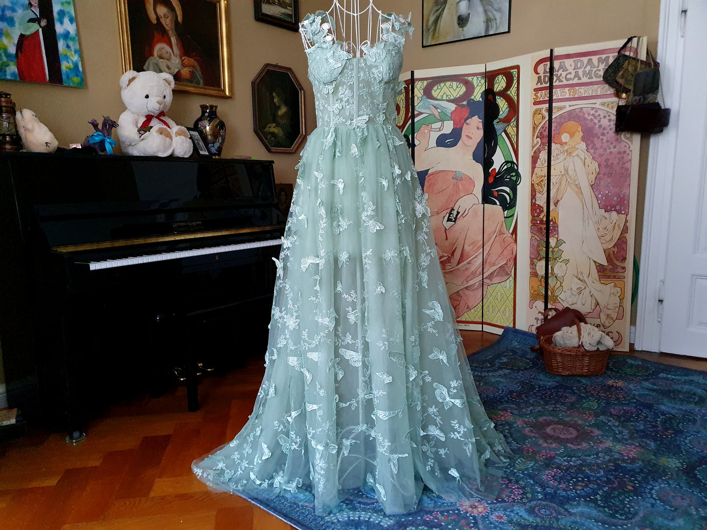 The Celestine Gown In Light Green