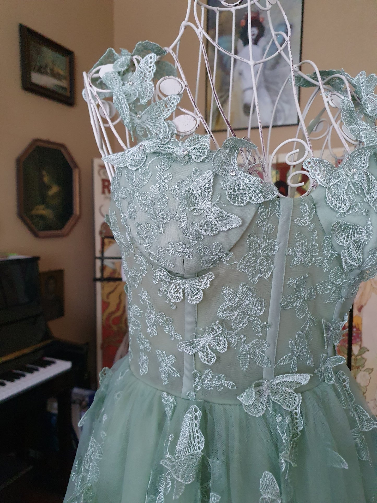 The Celestine Gown In Light Green