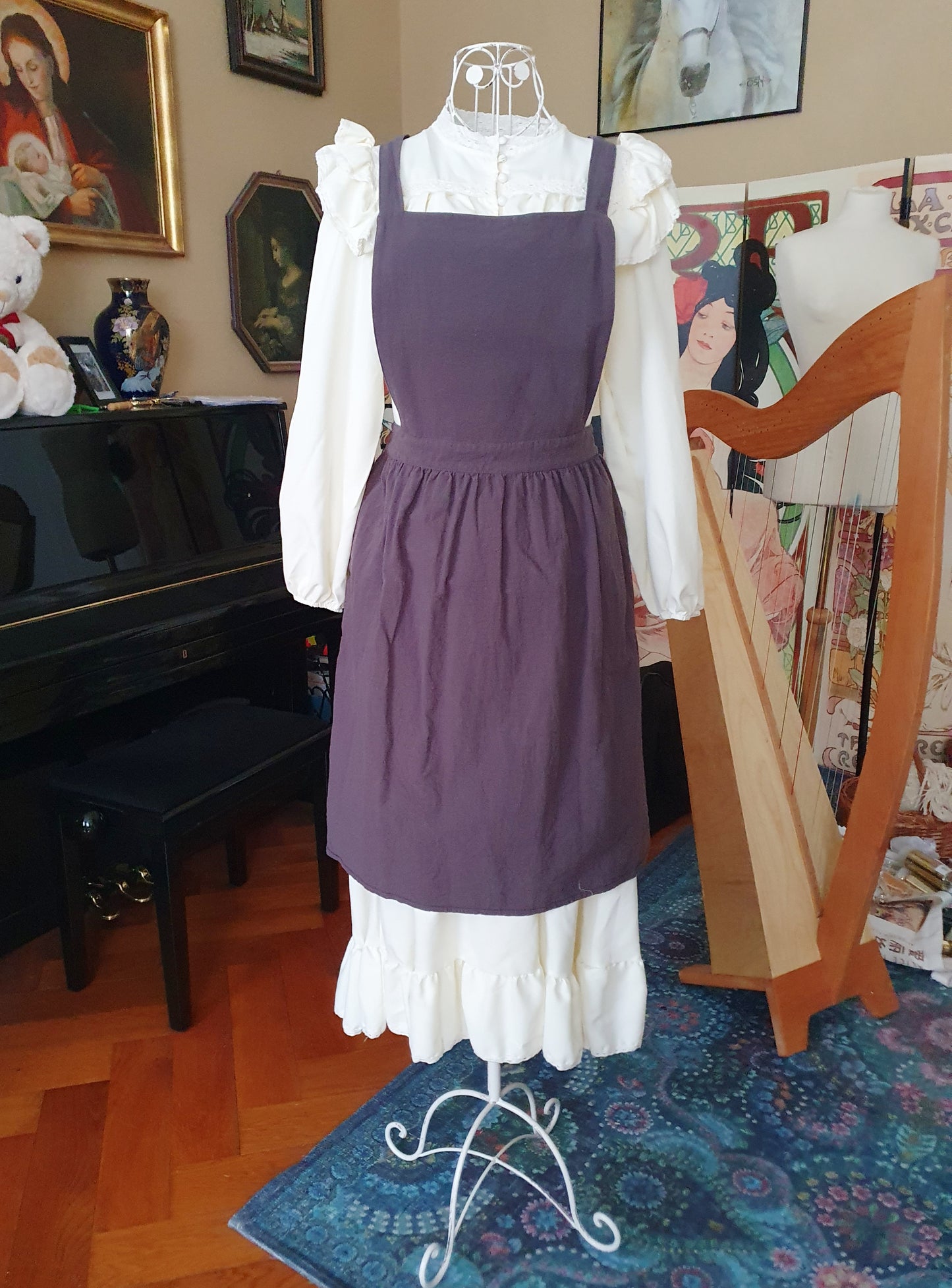 The Darling Apron In Grey - One Size