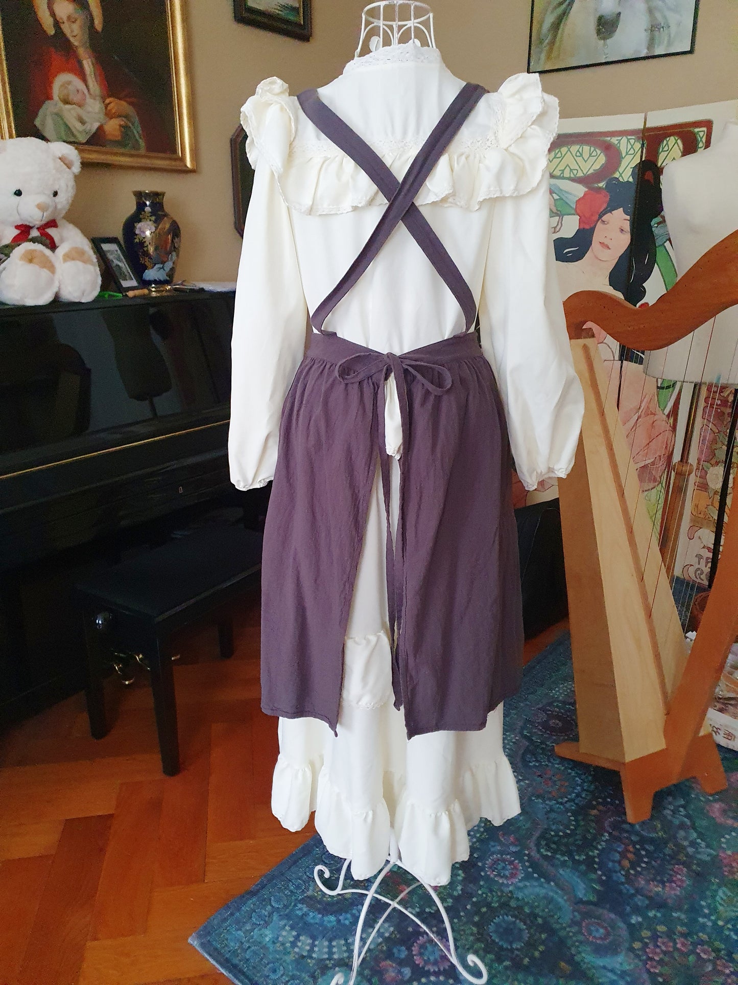 The Darling Apron In Grey - One Size