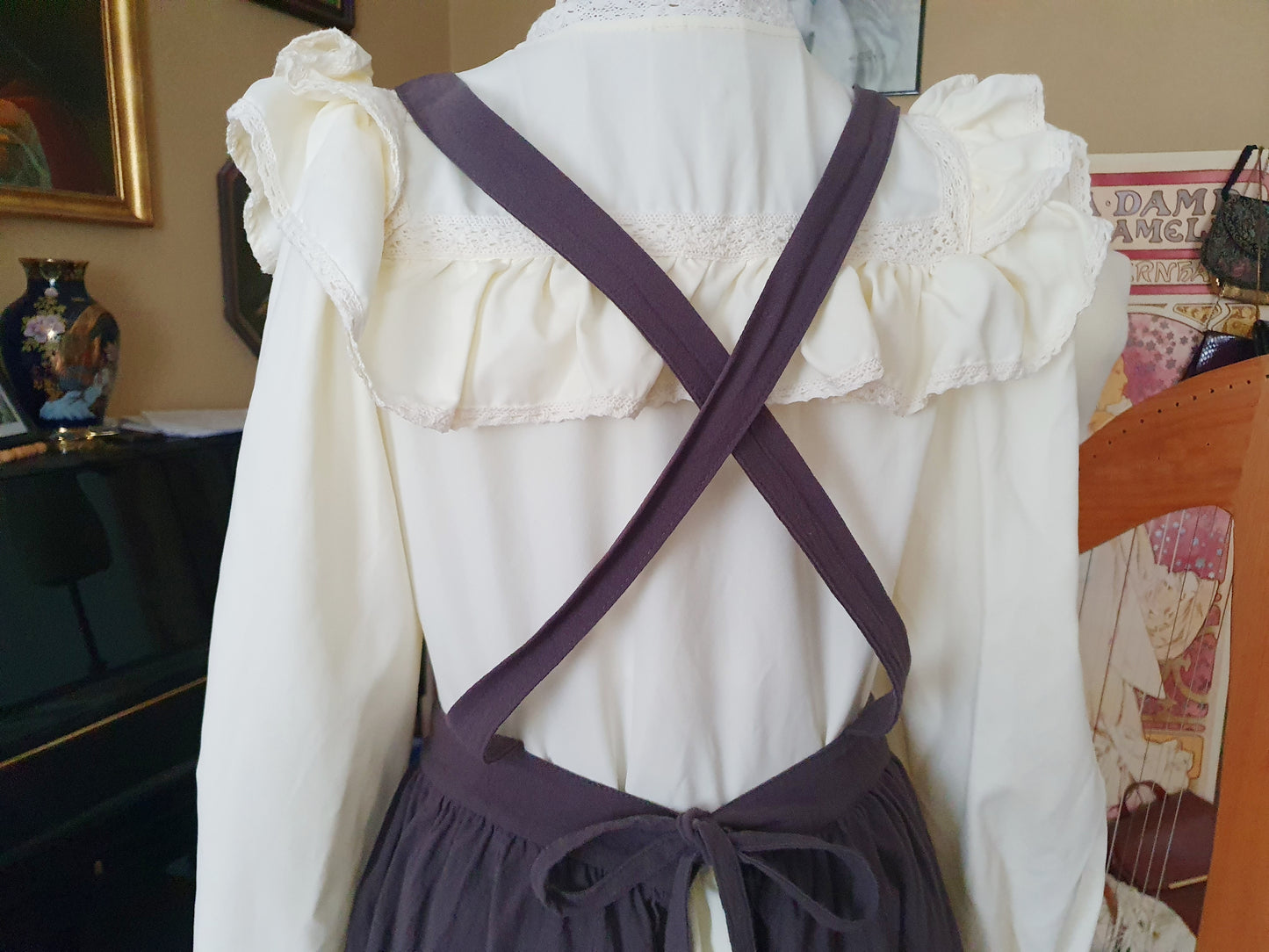The Darling Apron In Grey - One Size