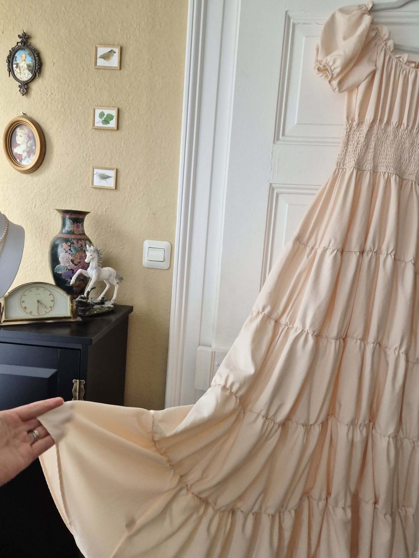 The Milk Maid Gown in Beige