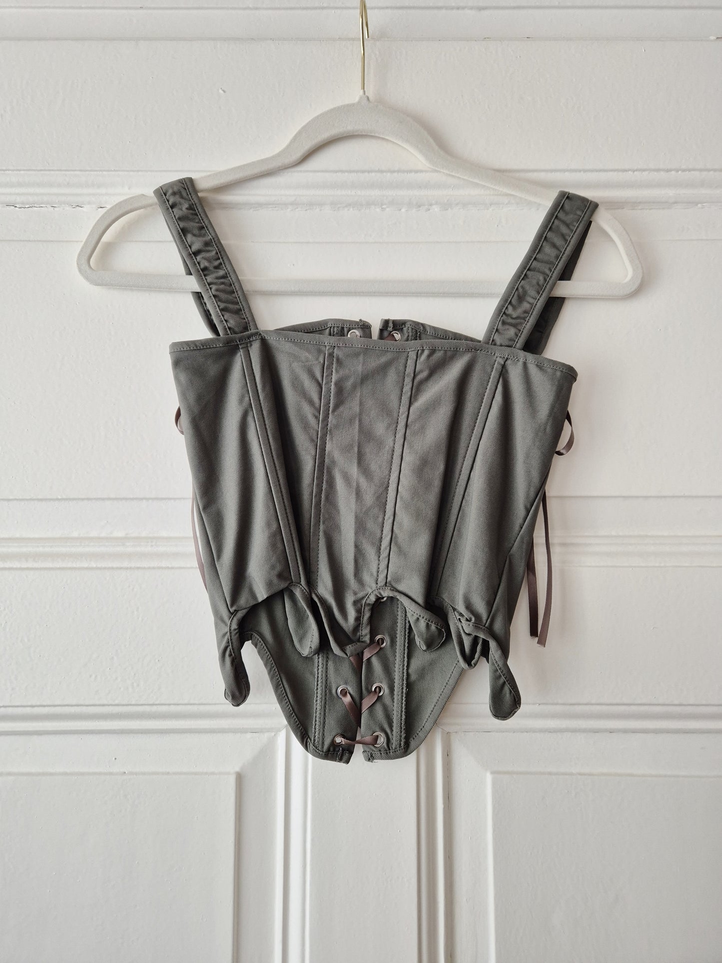 The Meadow Romance Corset Top - Khaki