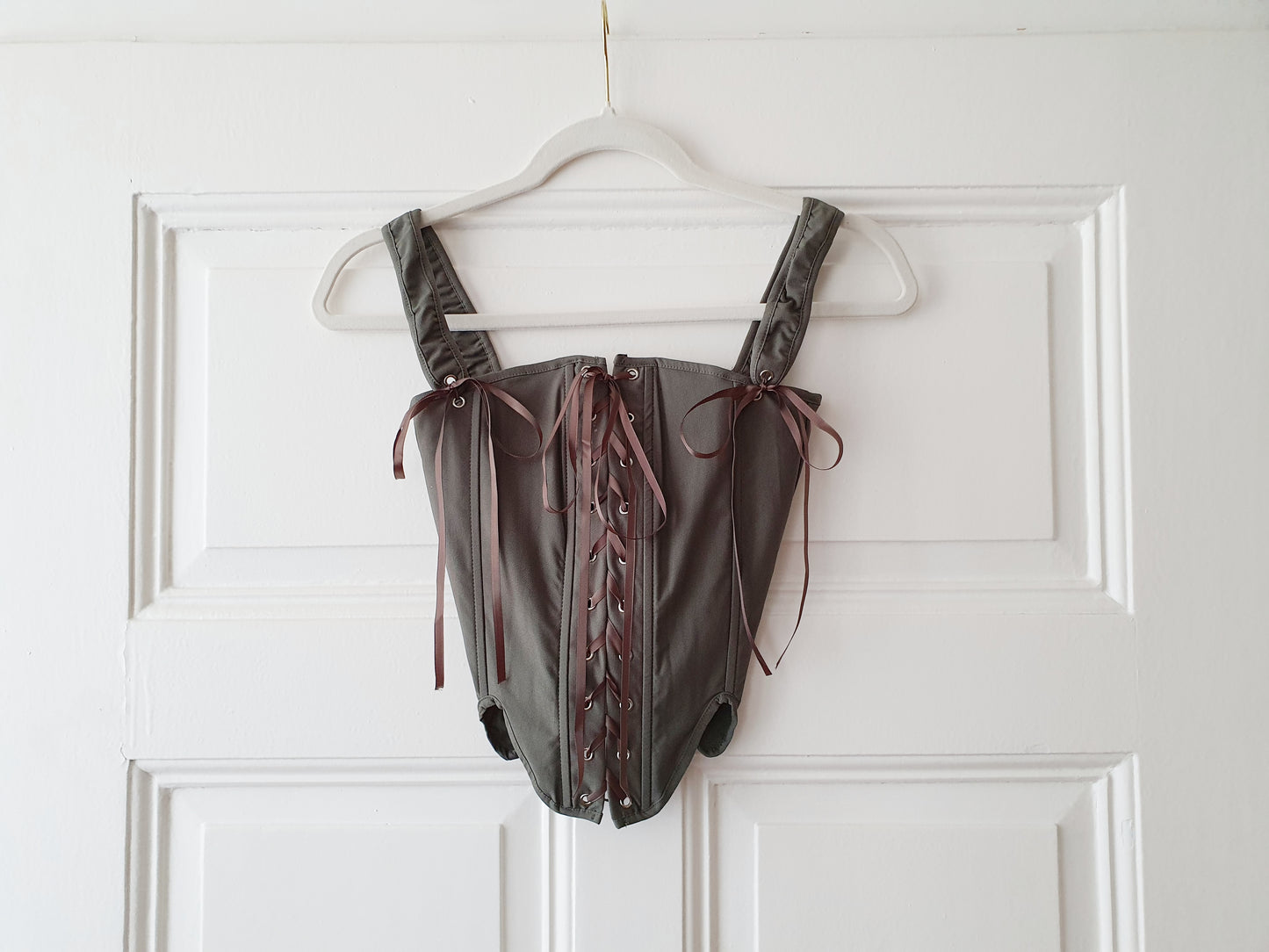 The Meadow Romance Corset Top - Khaki