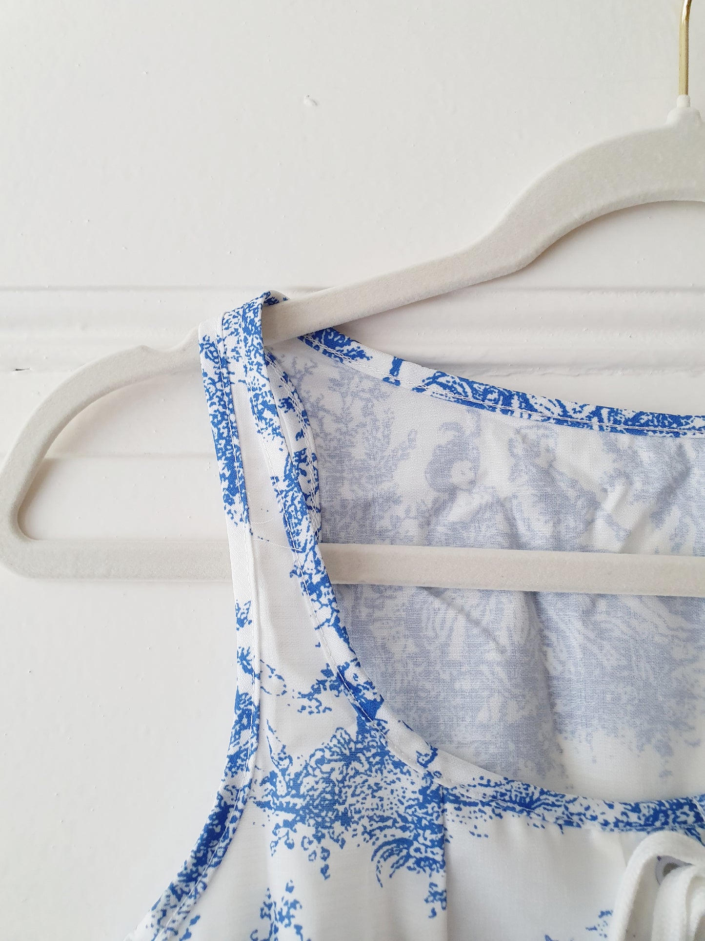 The Delft Blue Corset Top