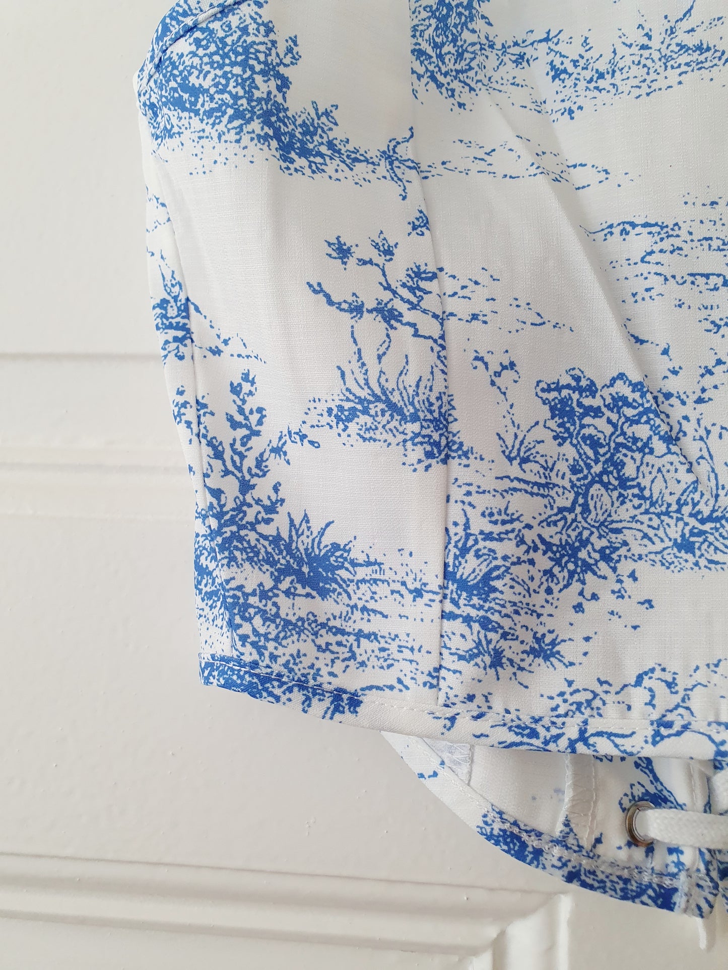 The Delft Blue Corset Top