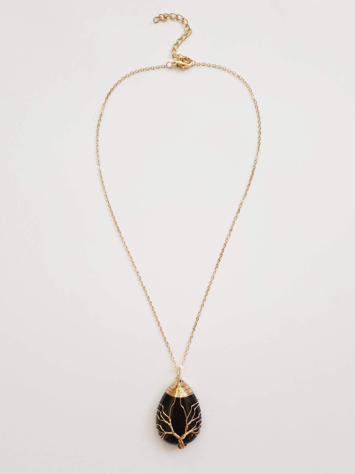 The Black Quartz Tree Of Life Necklace