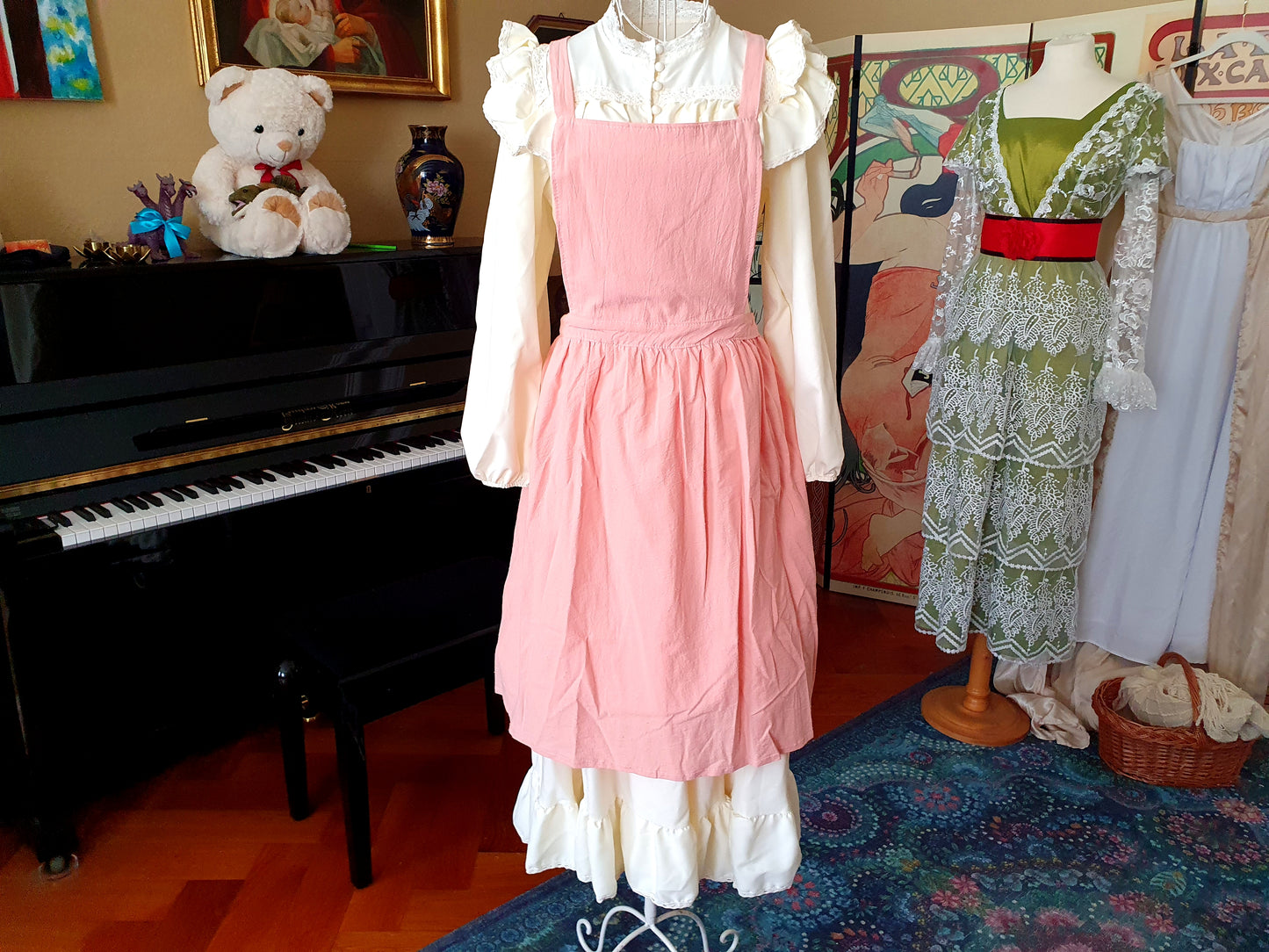 The Darling Apron In Light Pink - One Size