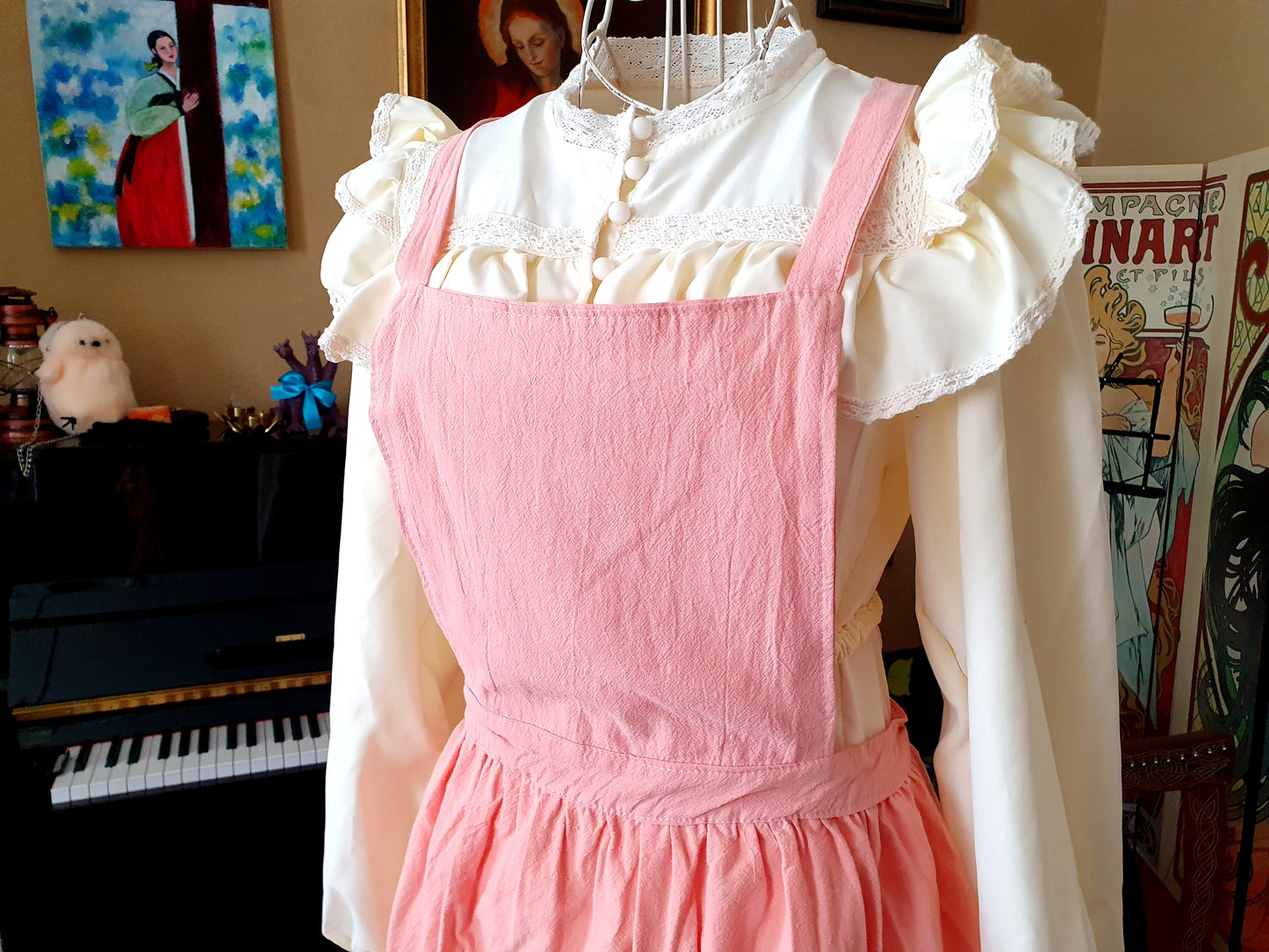 The Darling Apron In Light Pink - One Size